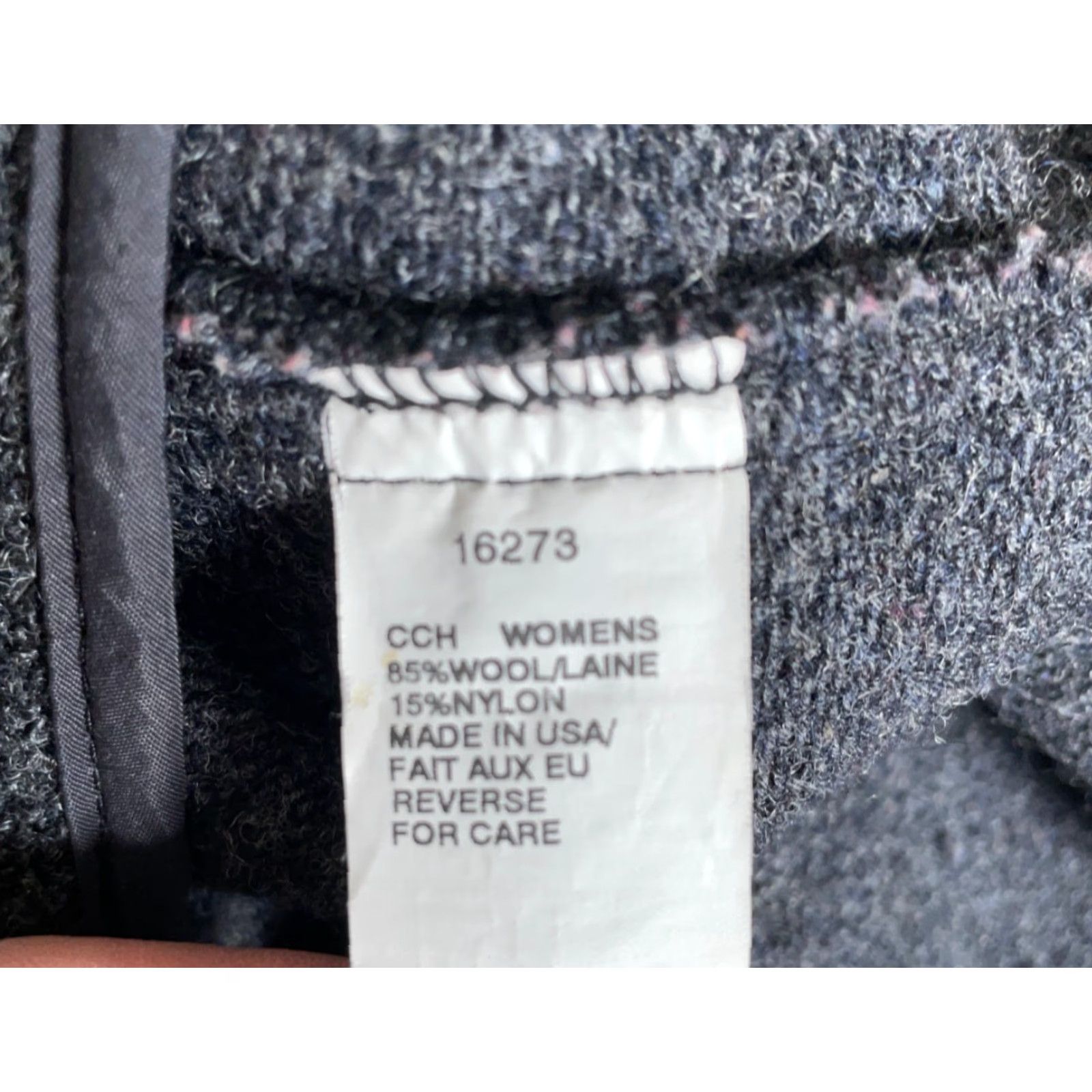 Vintage VINTAGE Woolrich Jacket Women’s Medium Dark Gray Zip Up Unlined Boiled Wool USA Made Regular Fit Pockets Full Zip 90s Outdoor Size M / US 6-8 / IT 42-44 - 4 Thumbnail