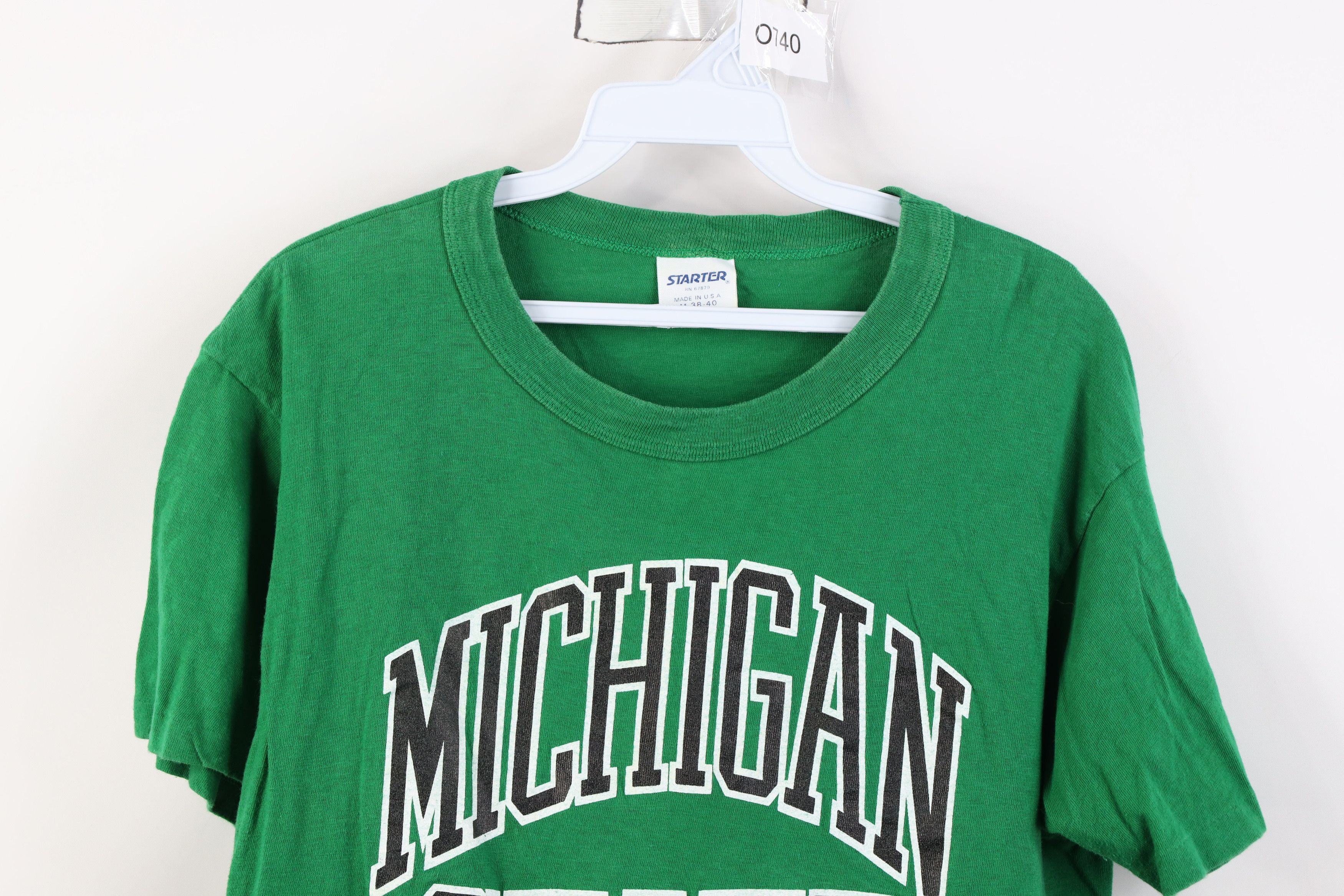 Starter Vintage 90s Starter Michigan University Short Sleeve T-Shirt Size US M / EU 48-50 / 2 - 2 Thumbnail