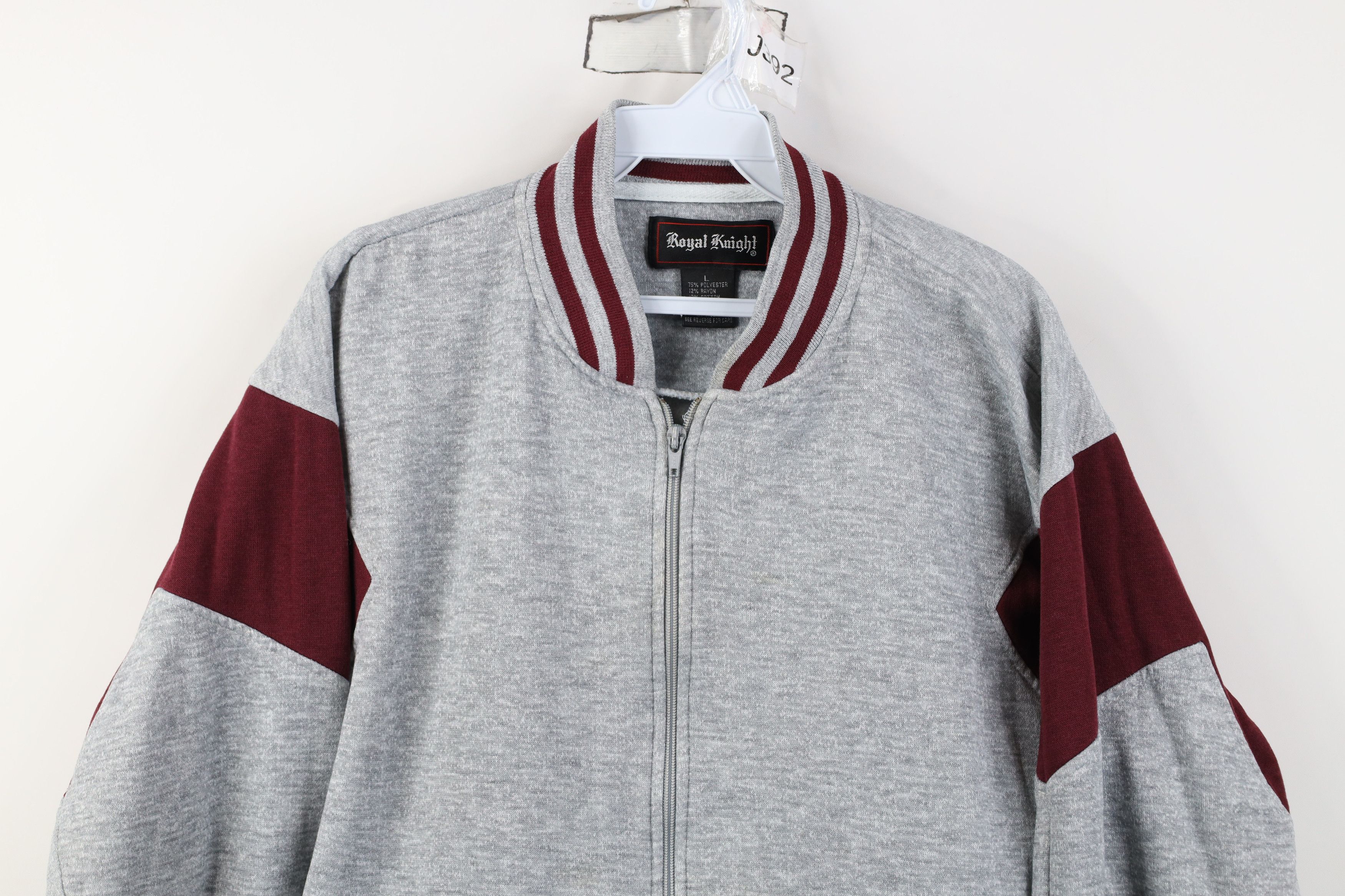 Vintage Vintage 70s Streetwear Block Triblend Full Zip Track Jacket Size US L / EU 52-54 / 3 - 2 Thumbnail