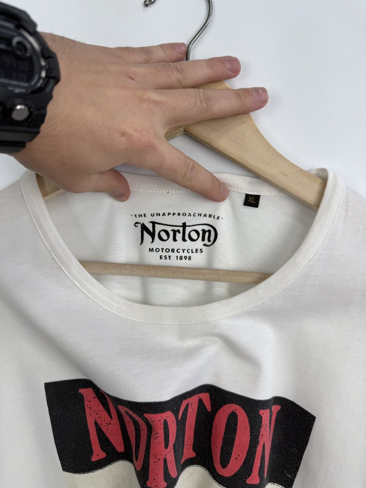 Norton 🇬🇧 Vintage Norton Motorcycles Manx T-Shirt Biker Motorcycle Size US XL / EU 56 / 4 - 6 Thumbnail