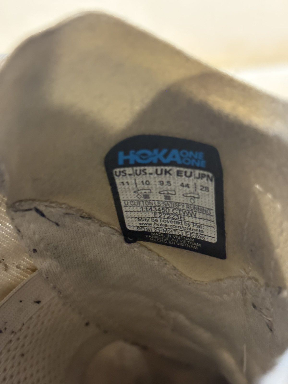 Hoka × Satisfy Satisfy Running Hoka One One Clifton LS Celadon Tint Size US 10 / EU 43 - 7 Thumbnail