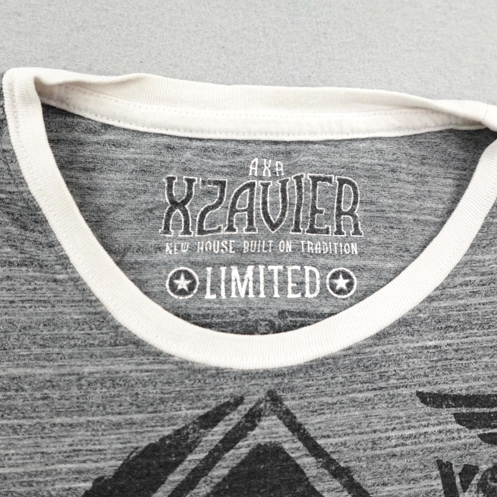 Vintage VINTAGE AXR Xzavier Tee Shirt Mens Large Gray White Graphic Eagle MMA Y2K Crew Neck 90s 2000s Mens Size US L / EU 52-54 / 3 - 3 Thumbnail
