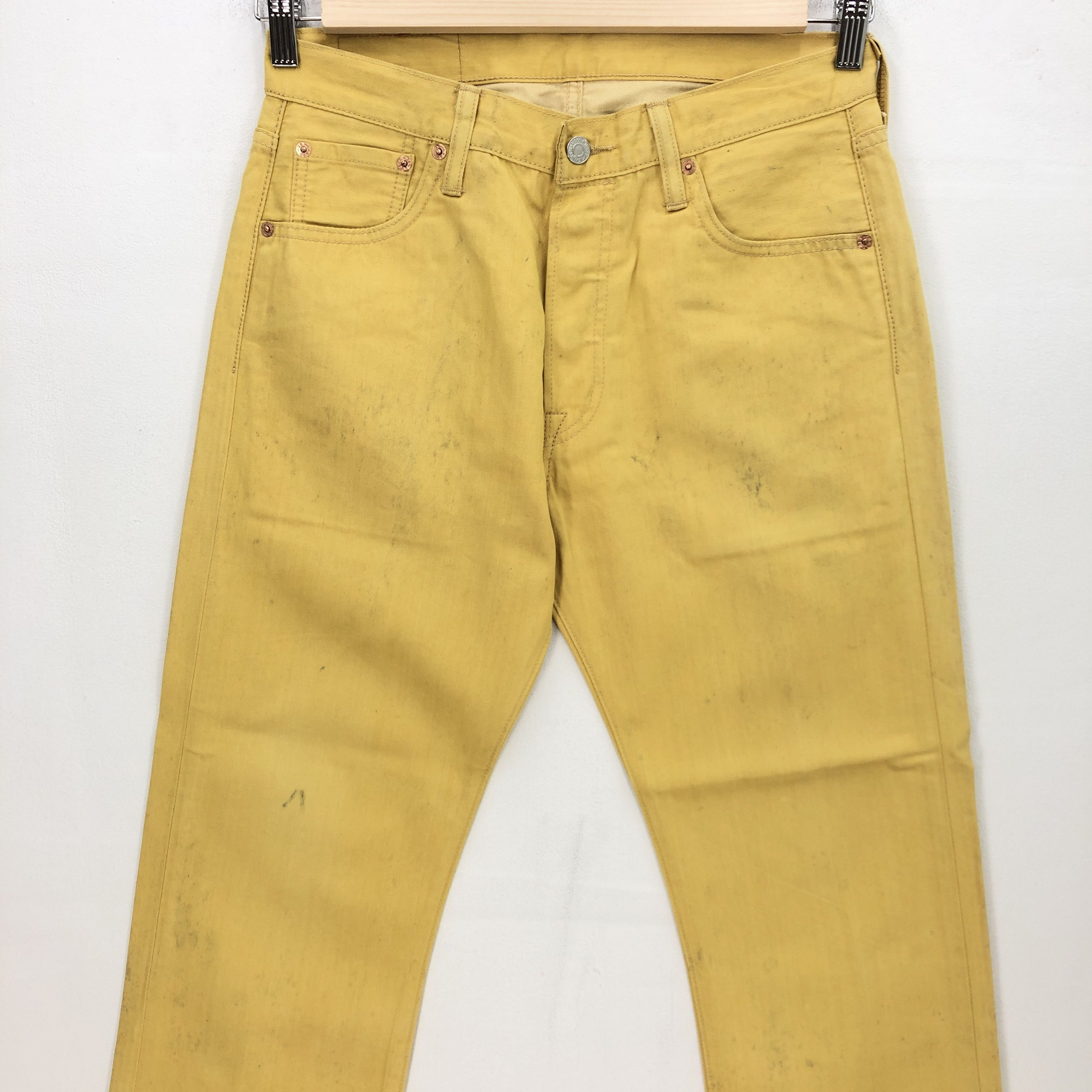 Levi's Vintage Levis 501 Jeans Levi's Denim Yellow Colour Pants Size 30" / US 8 / IT 44 - 3 Thumbnail