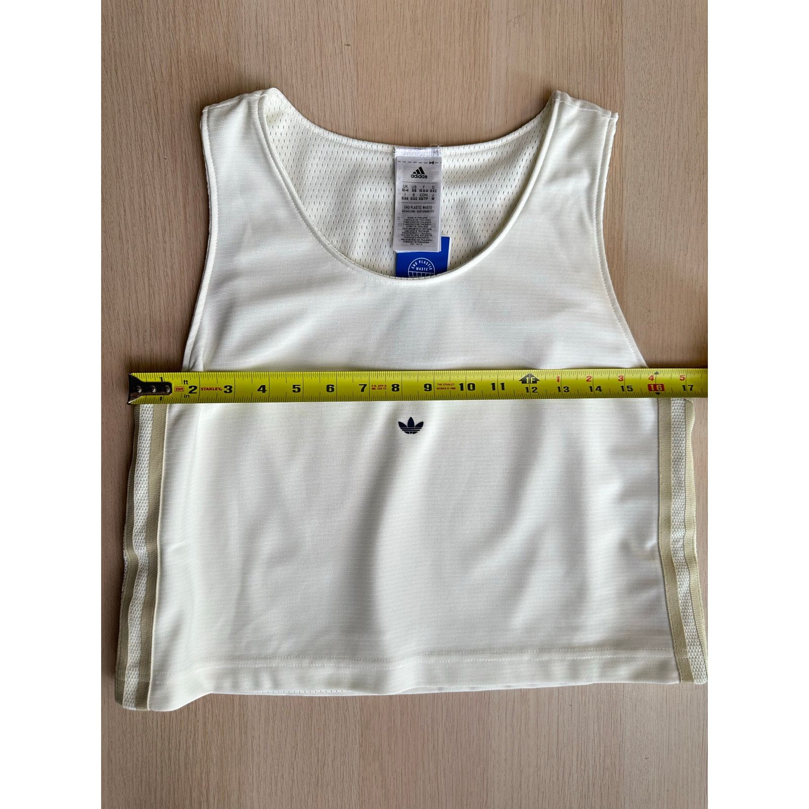Adidas Adidas White Cropped Tanktop - Size XS - New Size XS / US 0-2 / IT 36-38 - 5 Thumbnail