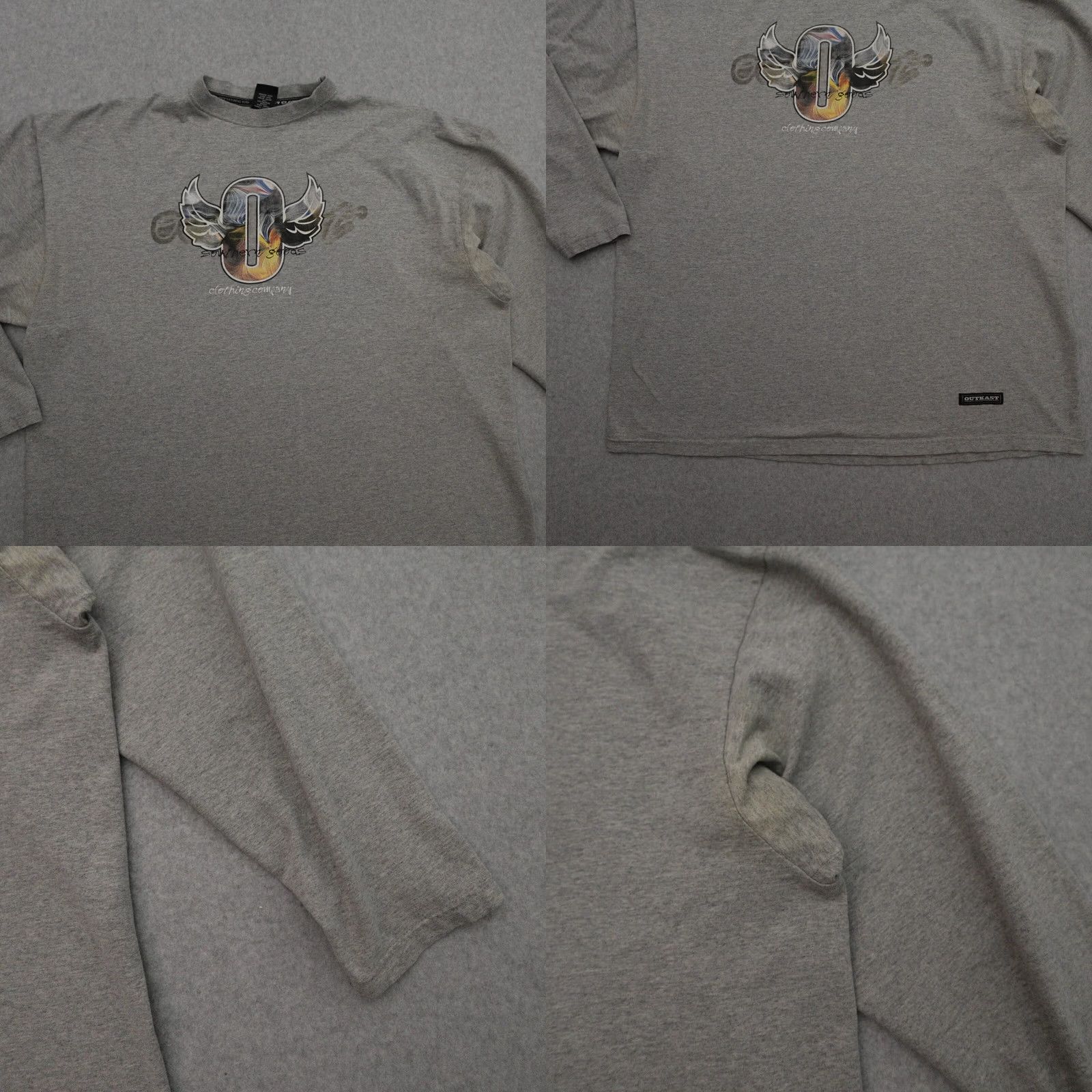 Vintage VINTAGE Outkast Shirt XXL Gray Mens Southern Goods Long-Sleeve Y2K Size US XXL / EU 58 / 5 - 8 Thumbnail