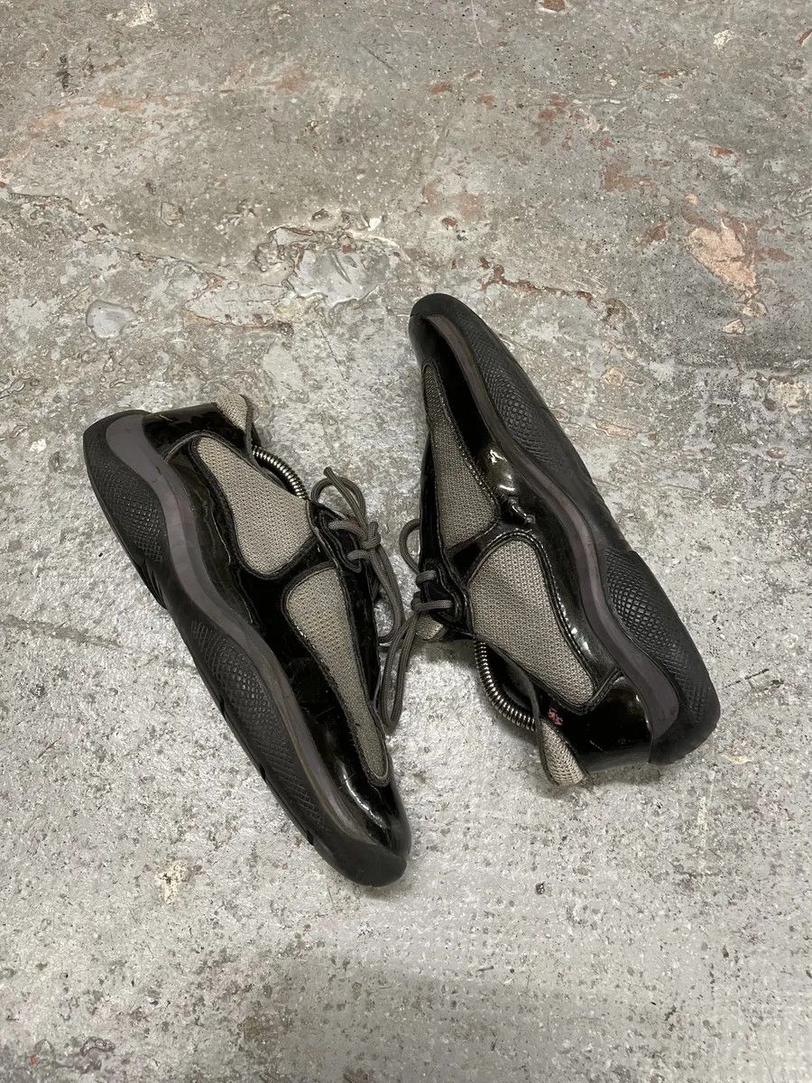 Prada Prada Americas Cup Dark Satin Olive Shoes Size US 6.5 / IT 36.5 - 4 Thumbnail