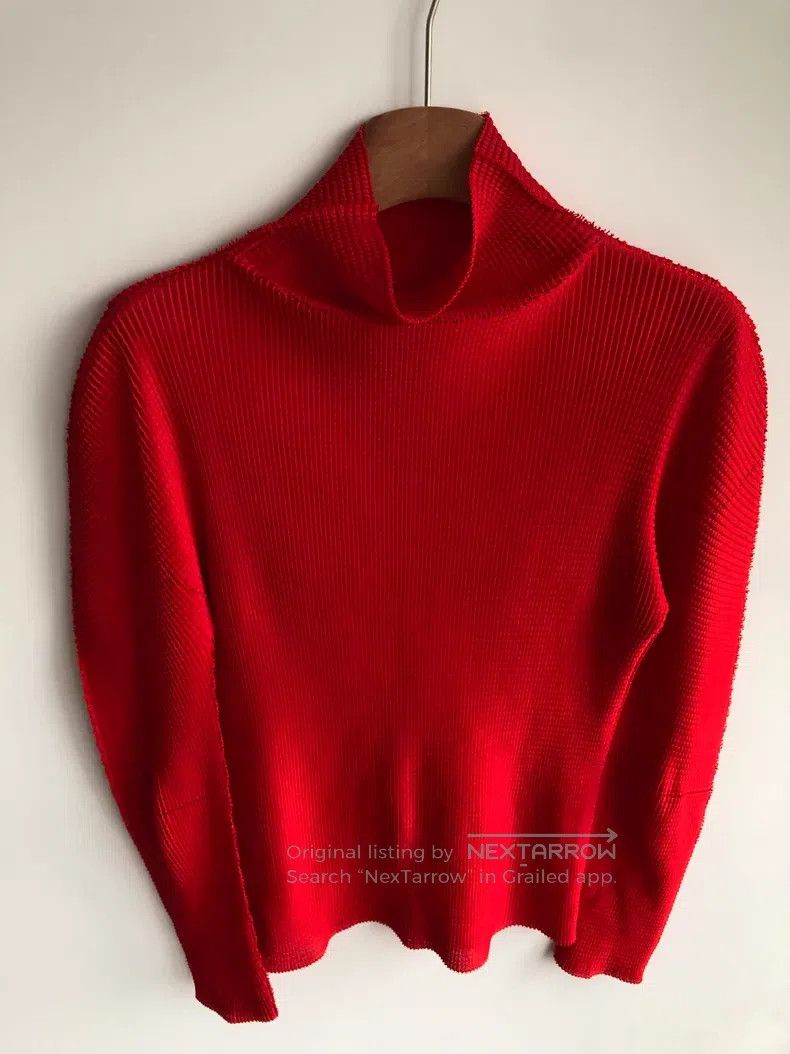 Issey Miyake Issey Miyake size:one size High-neck Knit Sweater Size XS / US 0-2 / IT 36-38 - 2 Thumbnail