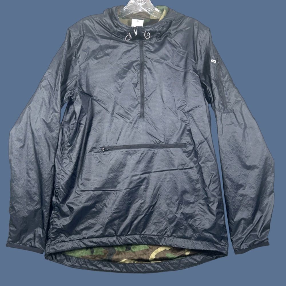 Nike Nike Windbreaker Jacket Mens Small 669928-010 Black 1/2 Zip Hooded Pockets Lightweight 100% Polyester Regular Size US S / EU 44-46 / 1 - 1 Thumbnail