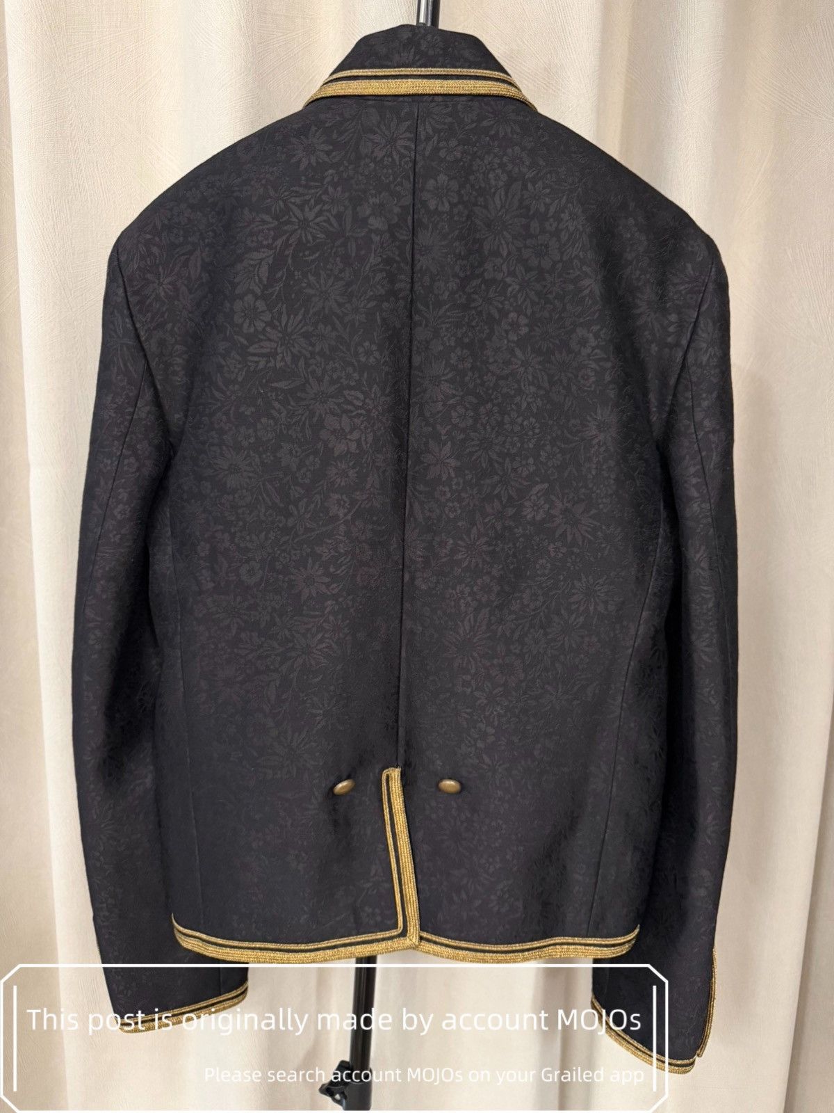Saint Laurent Paris Sz48 Saint Laurent Paris 20SS Gold Edge FlowerPattern Jacket Size US M / EU 48-50 / 2 - 3 Thumbnail