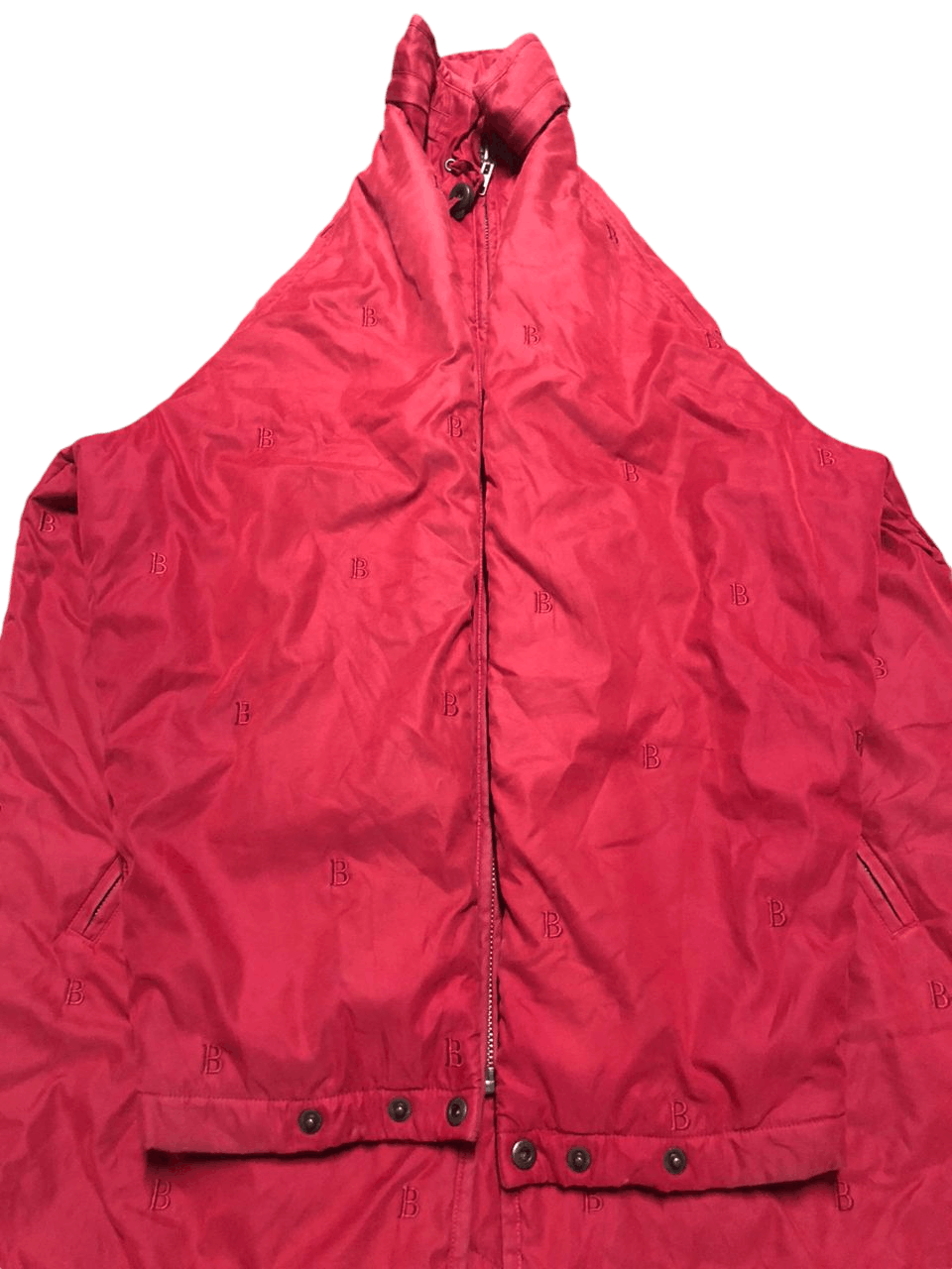 Burberry Vintage Burberrys Red Velvet Embroidered B Down Trench Coat Size US M / EU 48-50 / 2 - 14 Thumbnail