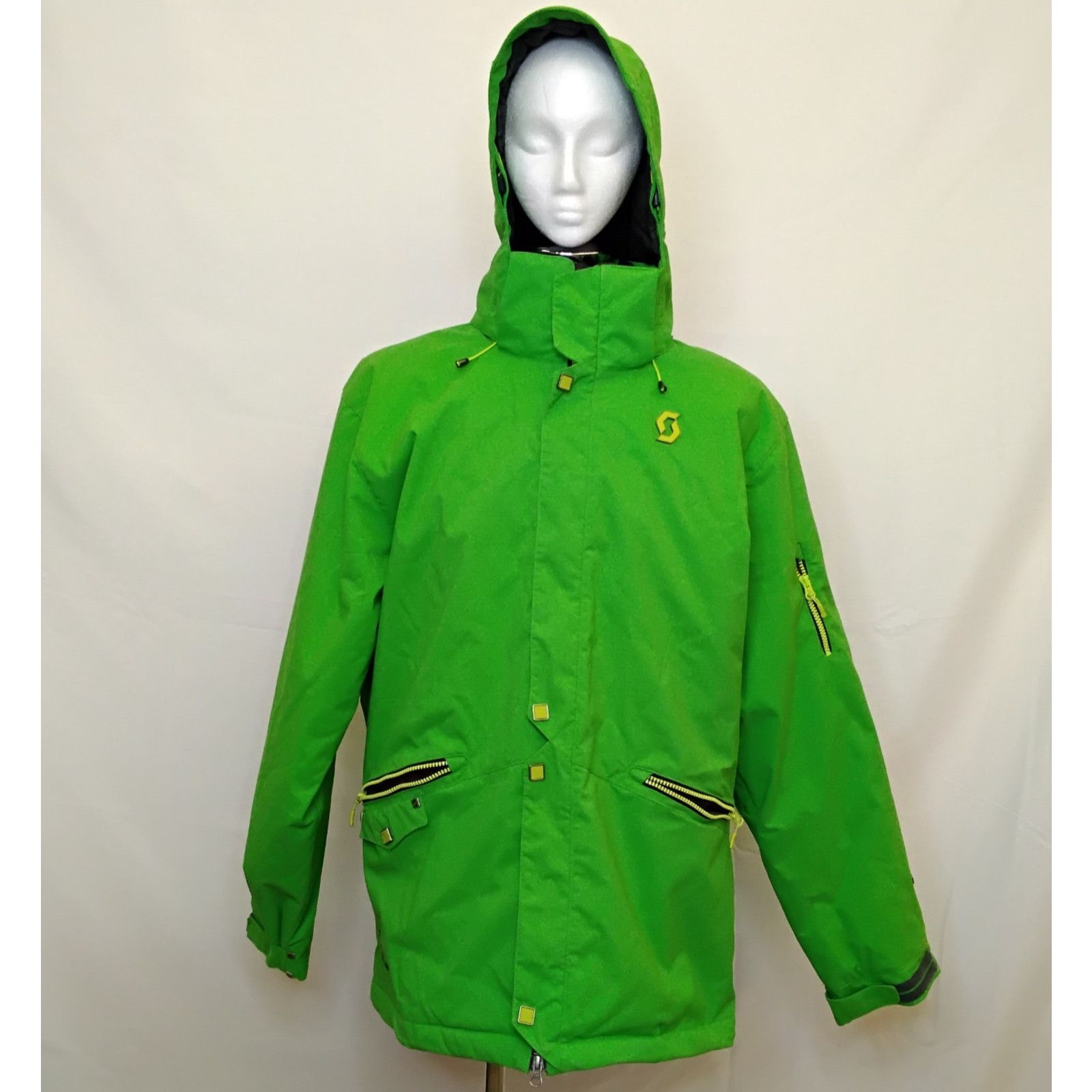 Other Scott Ski Jacket Men's XL Green Hooded Full Zip Waterproof Size US XL / EU 56 / 4 - 2 Thumbnail