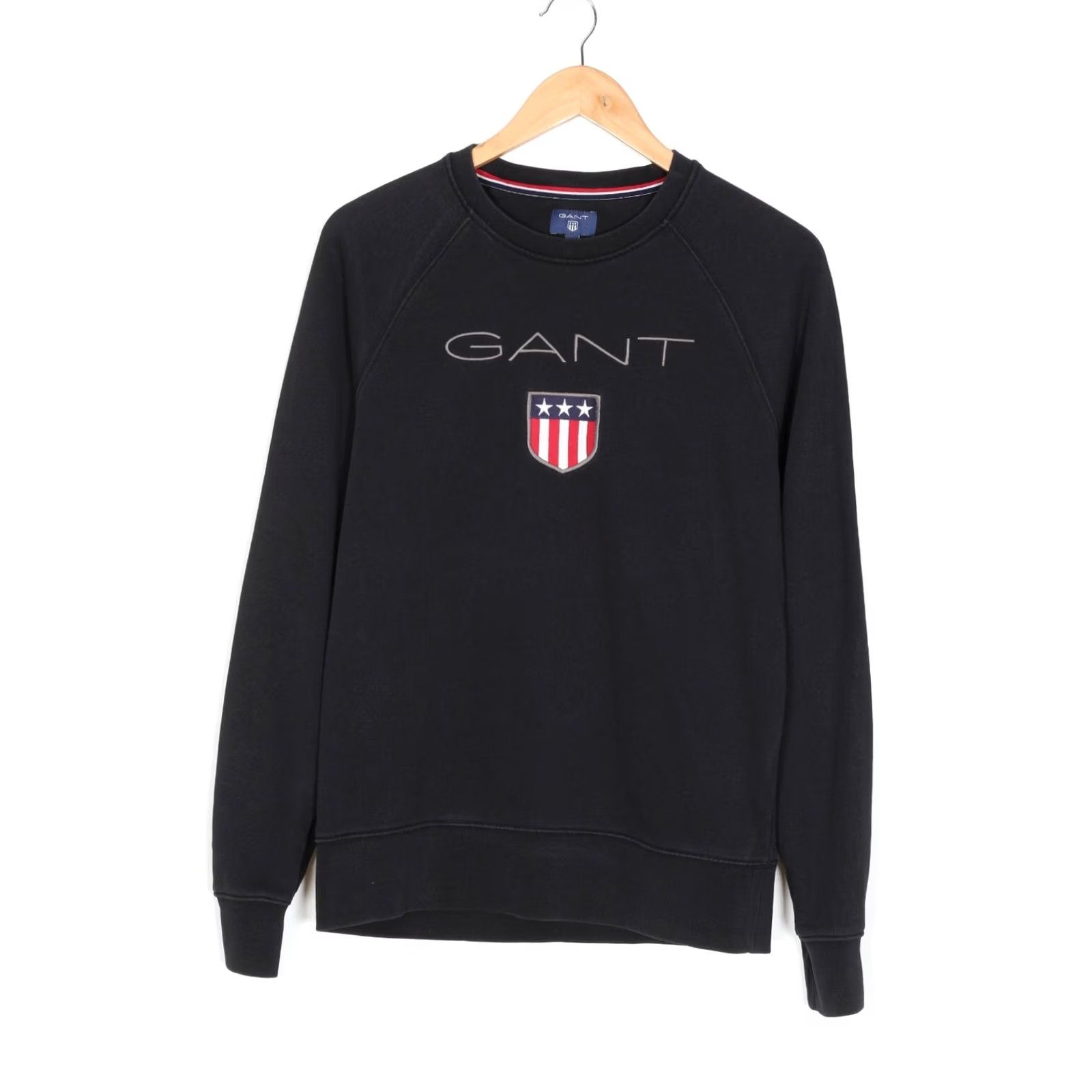 Gant GANT Big Logo Pullover Sweatshirt Men M Black VR0630 Size US M / EU 48-50 / 2 - 2 Thumbnail