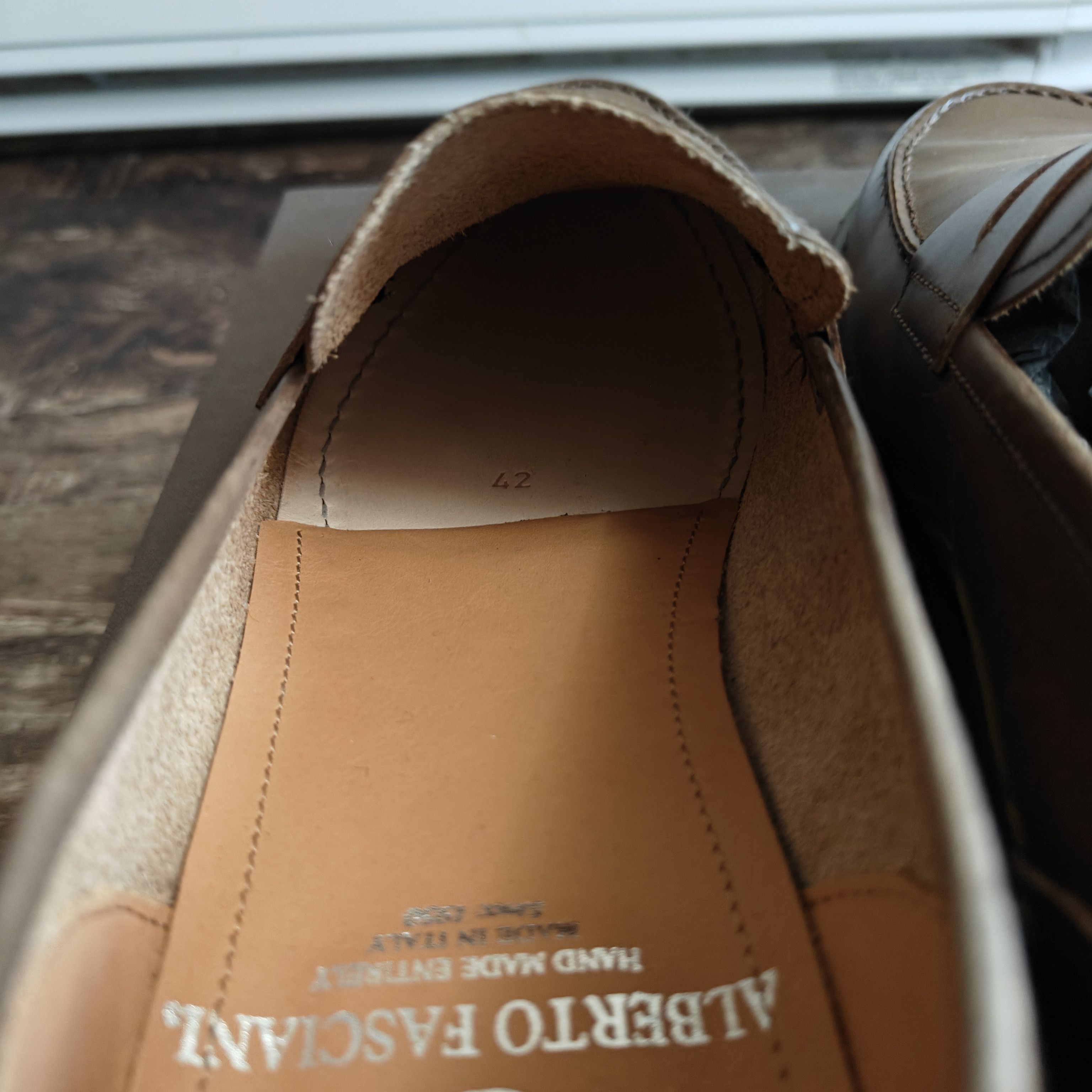 Alberto Fasciani NEW Calfskin leather penny loafers $635 Size US 9 / EU 42 - 7 Thumbnail
