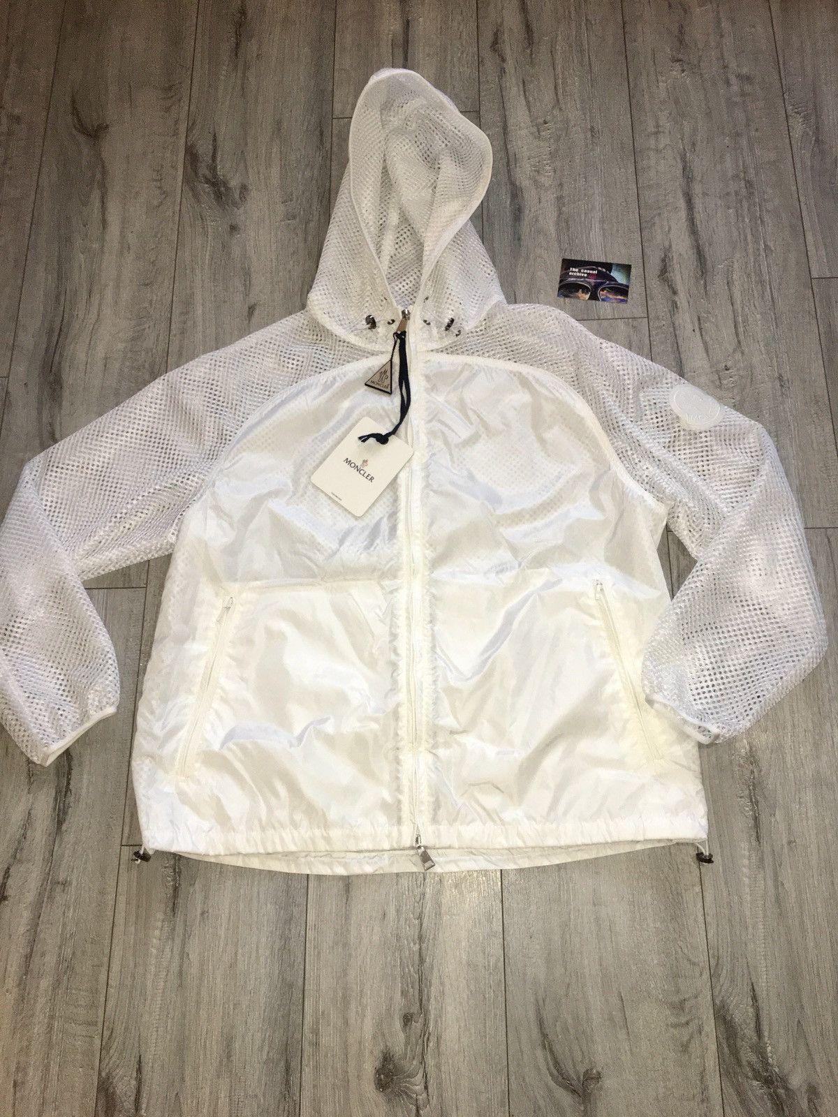 Image of Moncler Persian Giubbotto in White, Men's (Size XL)