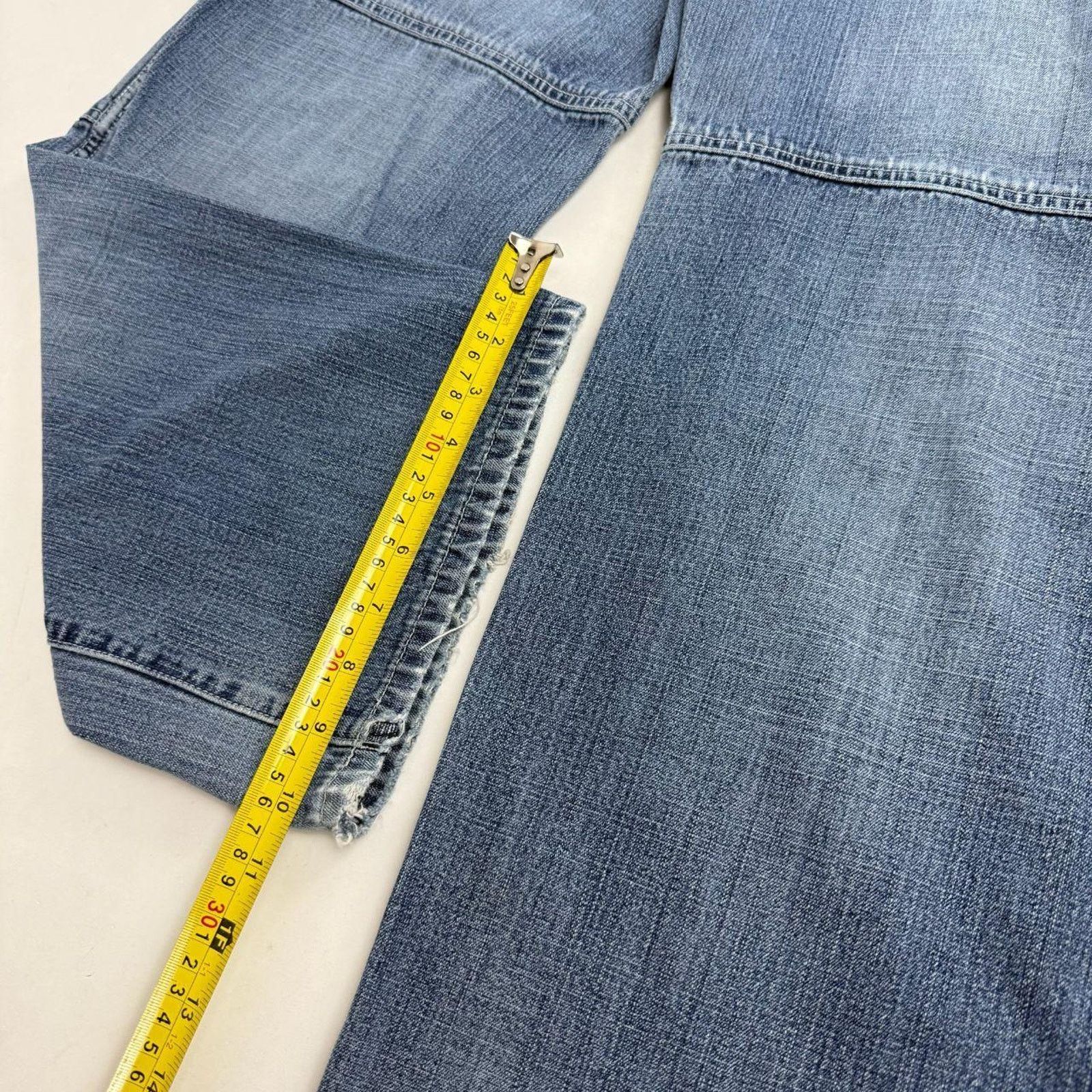 Enyce × Japanese Brand × Vintage Vintage y2k grunge faded archive baggy wide leg skater jeans Size US 32 / EU 48 - 4 Thumbnail