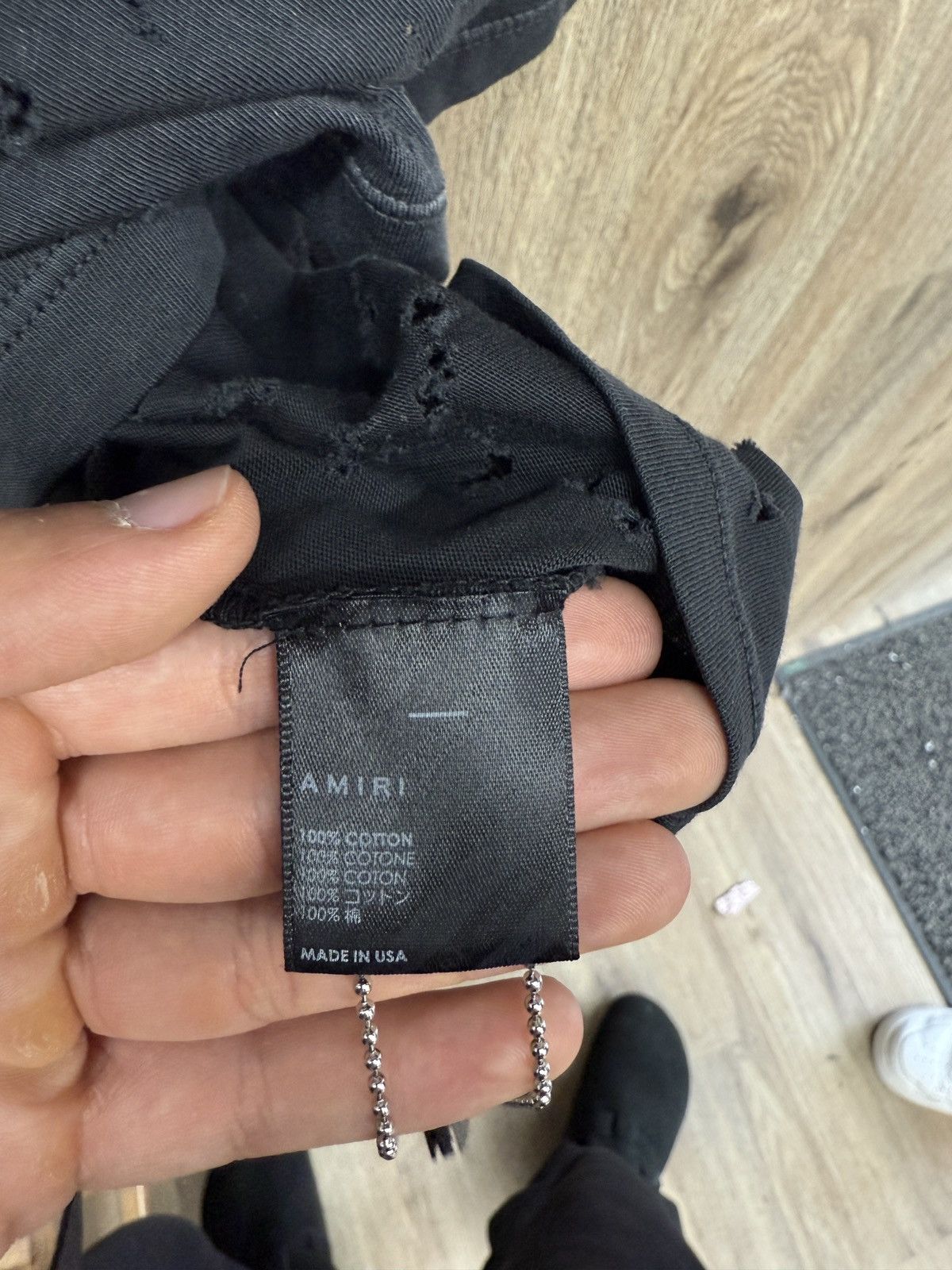 Amiri Amiri Black Shotgun Short Sleeve Size US S / EU 44-46 / 1 - 10 Thumbnail