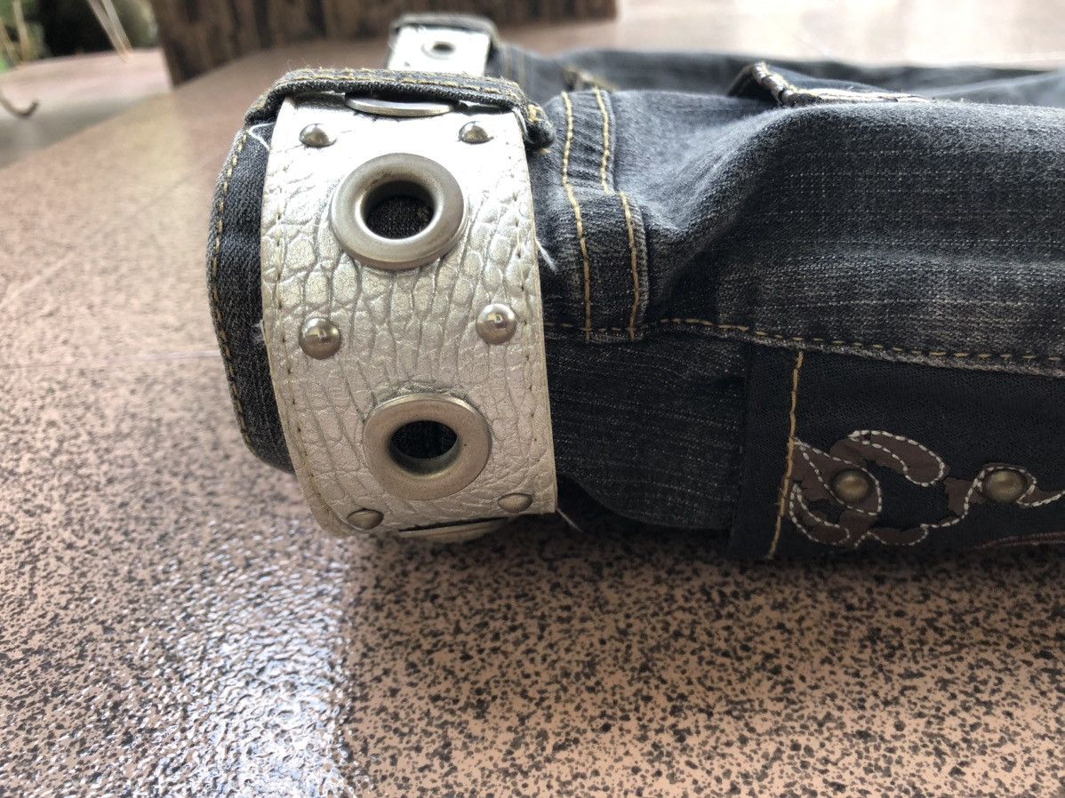 Japanese Brand Silver belt Leather studded like lgb if six was nine Size ONE SIZE - 4 Thumbnail
