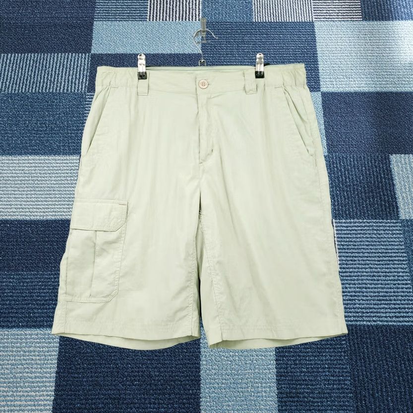 Vintage Columbia Shorts Mens M Medium Green Battle Ridge Cargo Nylon Omni Shade Hiking Size US 31 - 1 Thumbnail