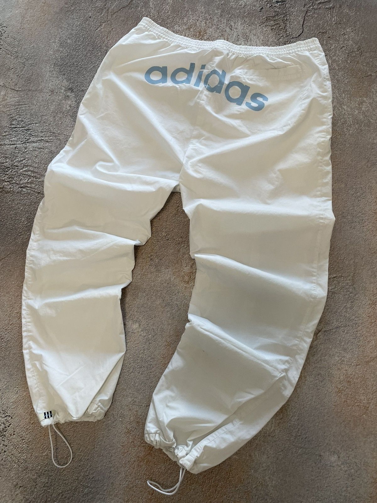 Adidas Vintage Adidas Big Logo Nylon Drill Track Pants Size US 36 / EU 52 - 2 Thumbnail