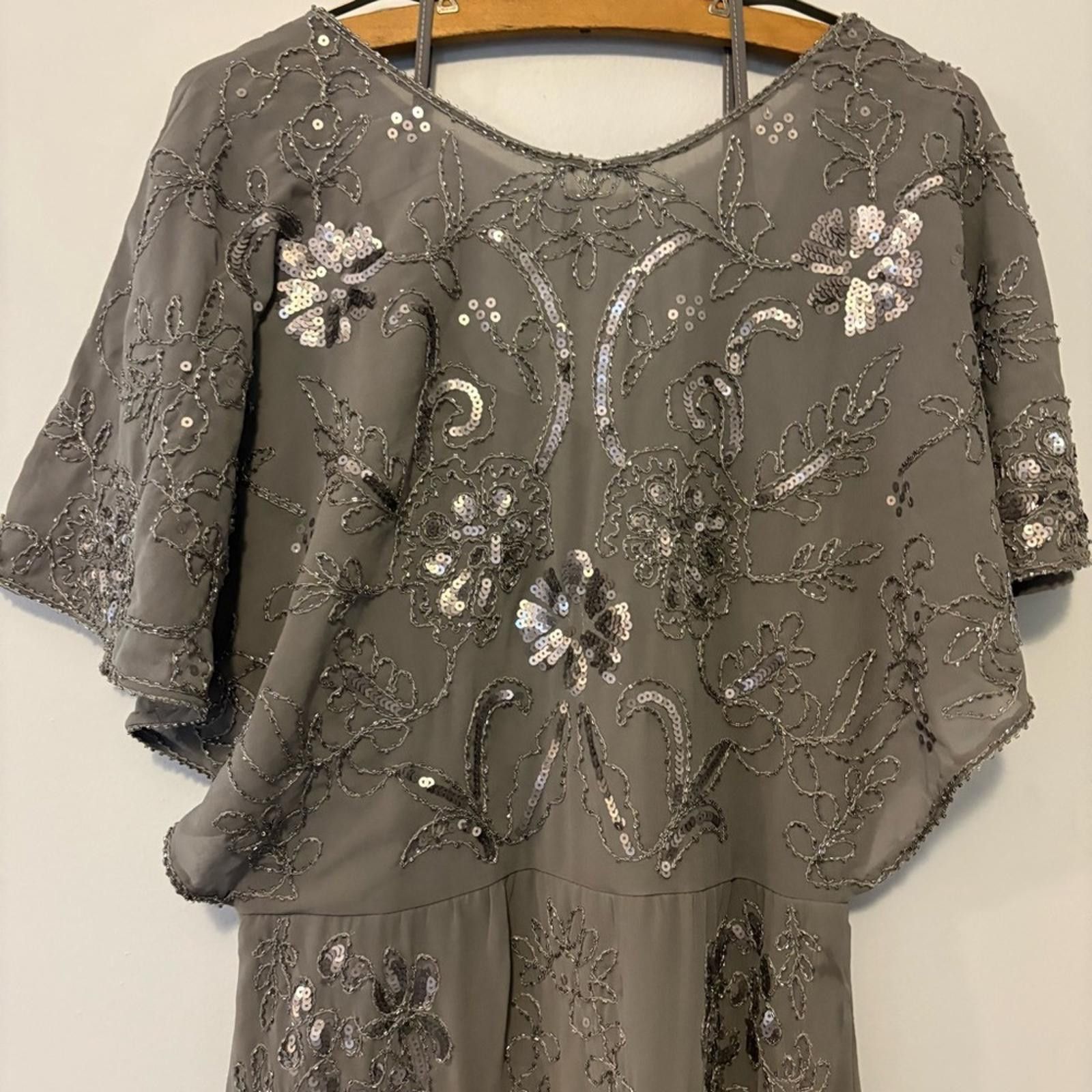 Designer NWT Molly Bracken Woman’s L Cocktail Dress Beaded Sequins Size L / US 10 / IT 46 - 2 Thumbnail