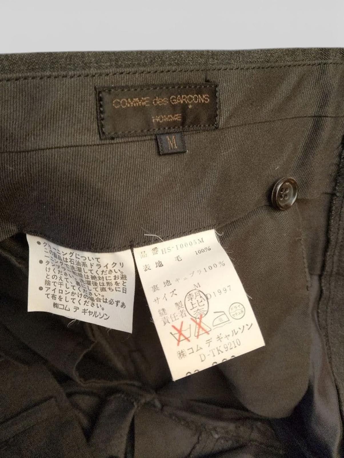 Comme des Garcons Homme Plus Comme des Garçons Homme - Men's Two-Piece Suit Charcoal Grey Size 38R - 6 Thumbnail
