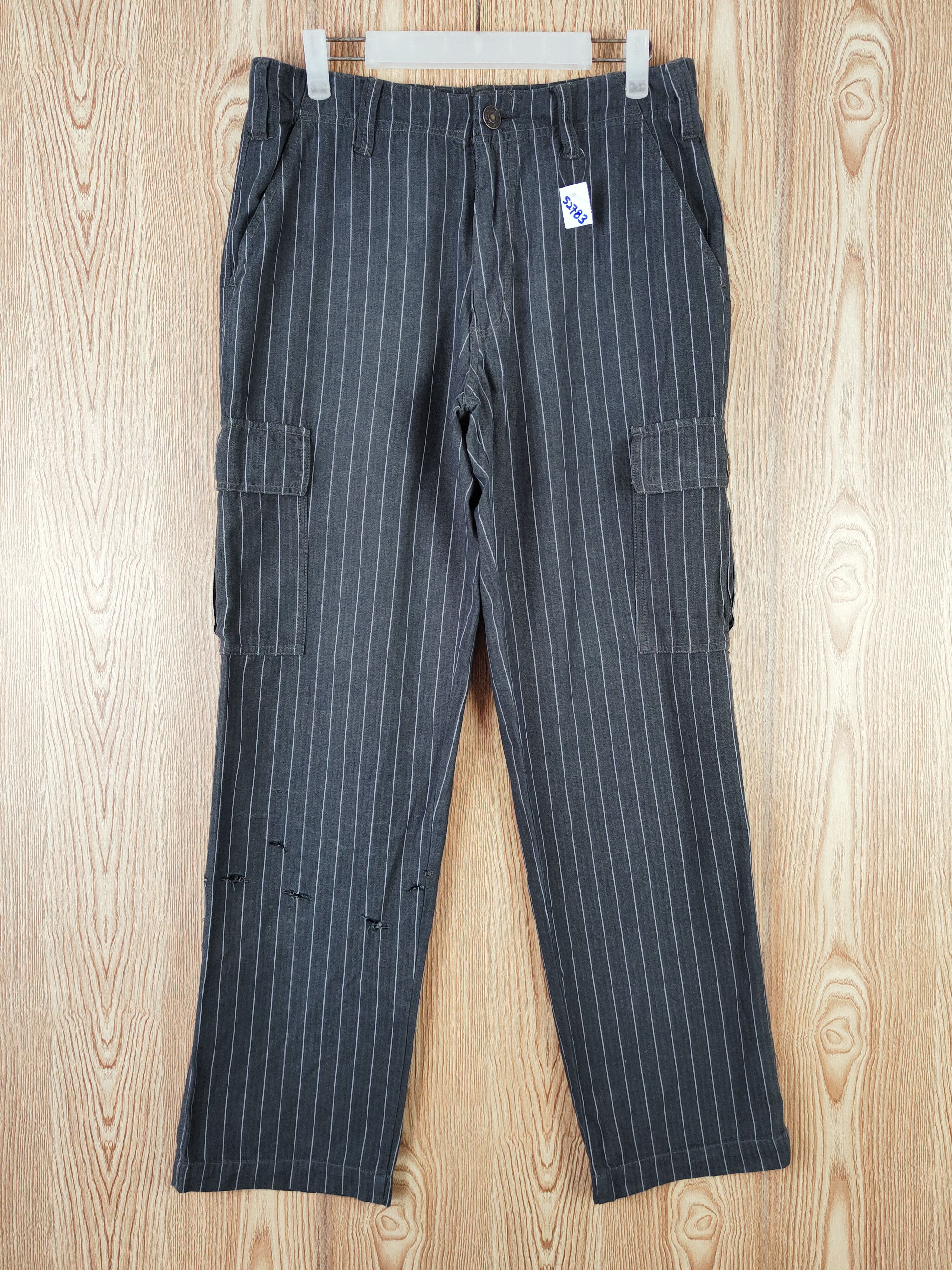 Japanese Brand Japanese Brand Black Faded Multipocket Cargo Pants #S2783 Size US 32 / EU 48 - 1 Thumbnail