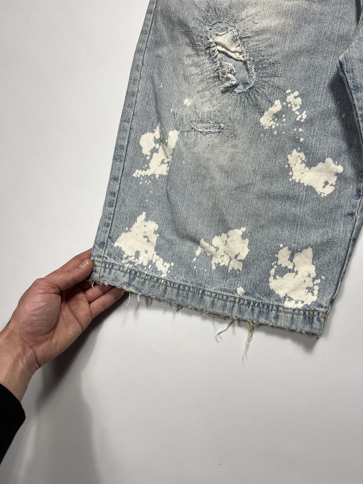 Vintage Vintage Noize Jeans Baggy Distressed Denim Shorts Size US 34 / EU 50 - 7 Thumbnail