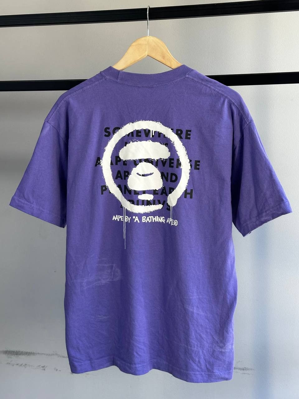 Aape Aape By Bathing Ape Purple Big Logo T-Shirt Size US M / EU 48-50 / 2 - 1 Thumbnail
