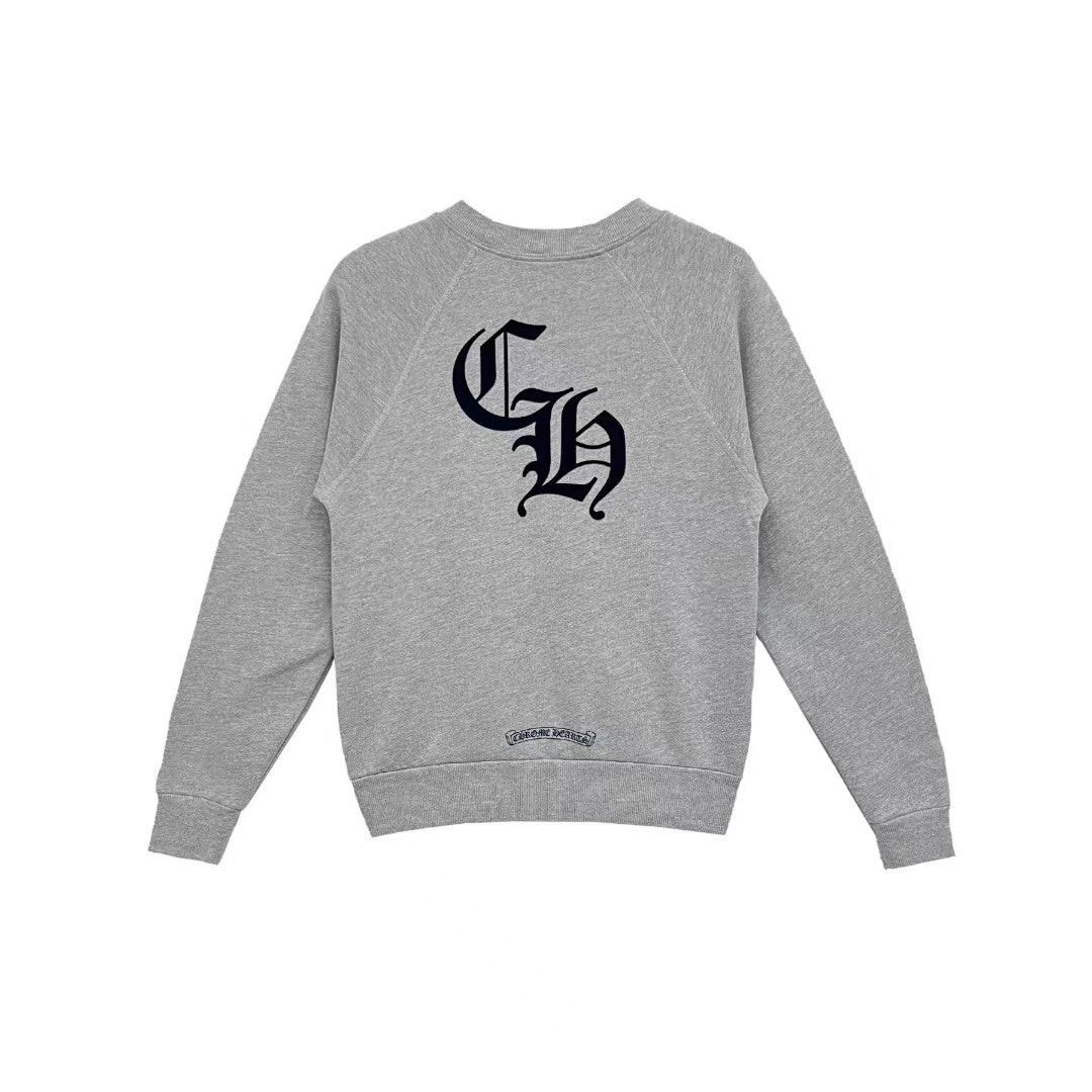 Chrome Hearts Chrome Hearts Triple Cross CH Letter Grey Sweatshirt Size XS / US 0-2 / IT 36-38 - 1 Thumbnail