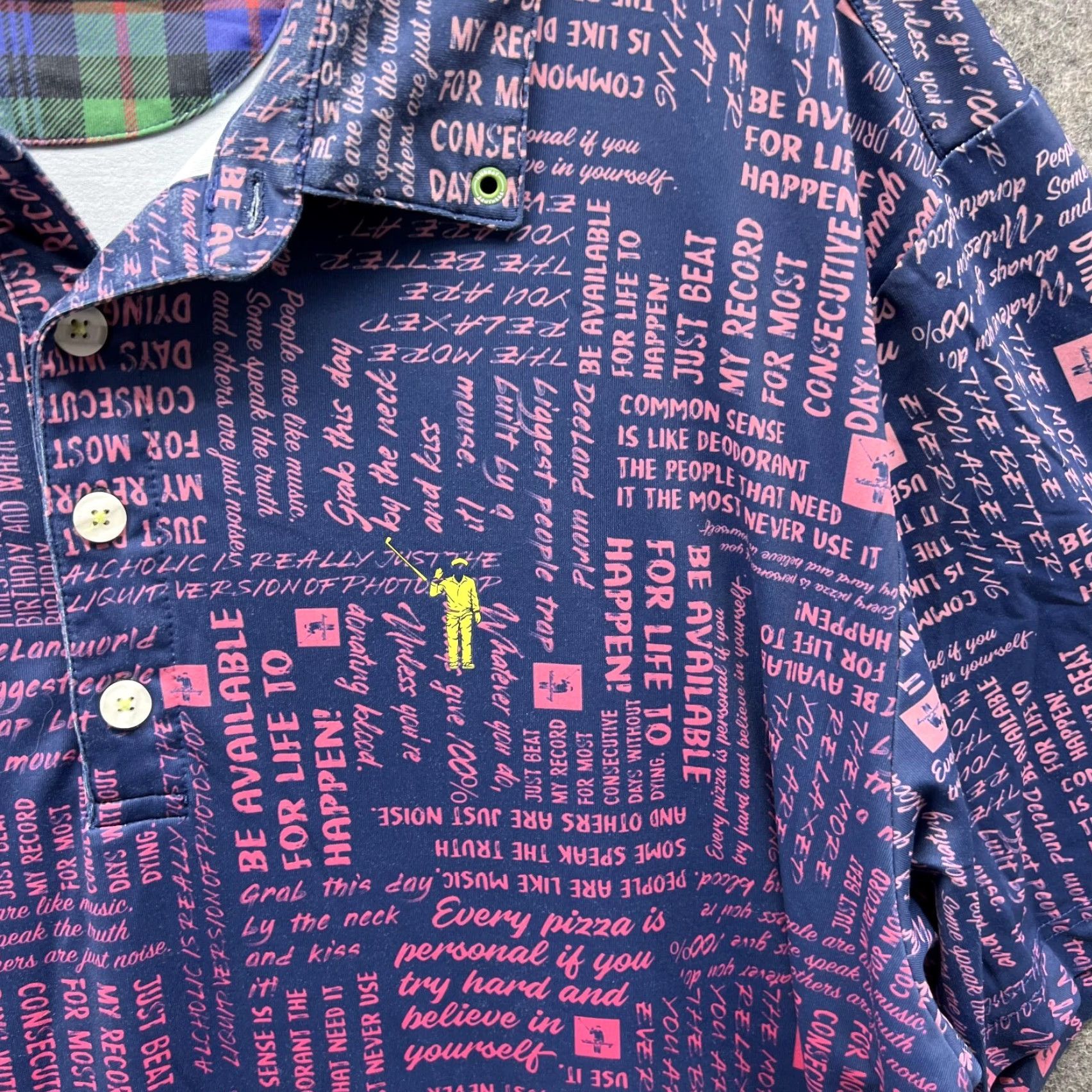 Vintage VINTAGE William Murray Polo Shirt Men XL Blue Navy Polyester All over Print Spell out Polo Shirt Men XL Blue Navy Polyester All over Print Spell out Size US XL / EU 56 / 4 - 4 Thumbnail