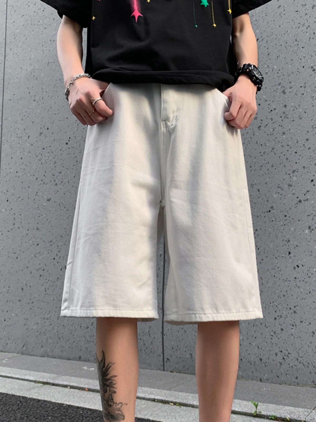 Japanese Brand × Jean Retro loose fitting straight leg denim shorts Size US 30 / EU 46 - 1 Thumbnail