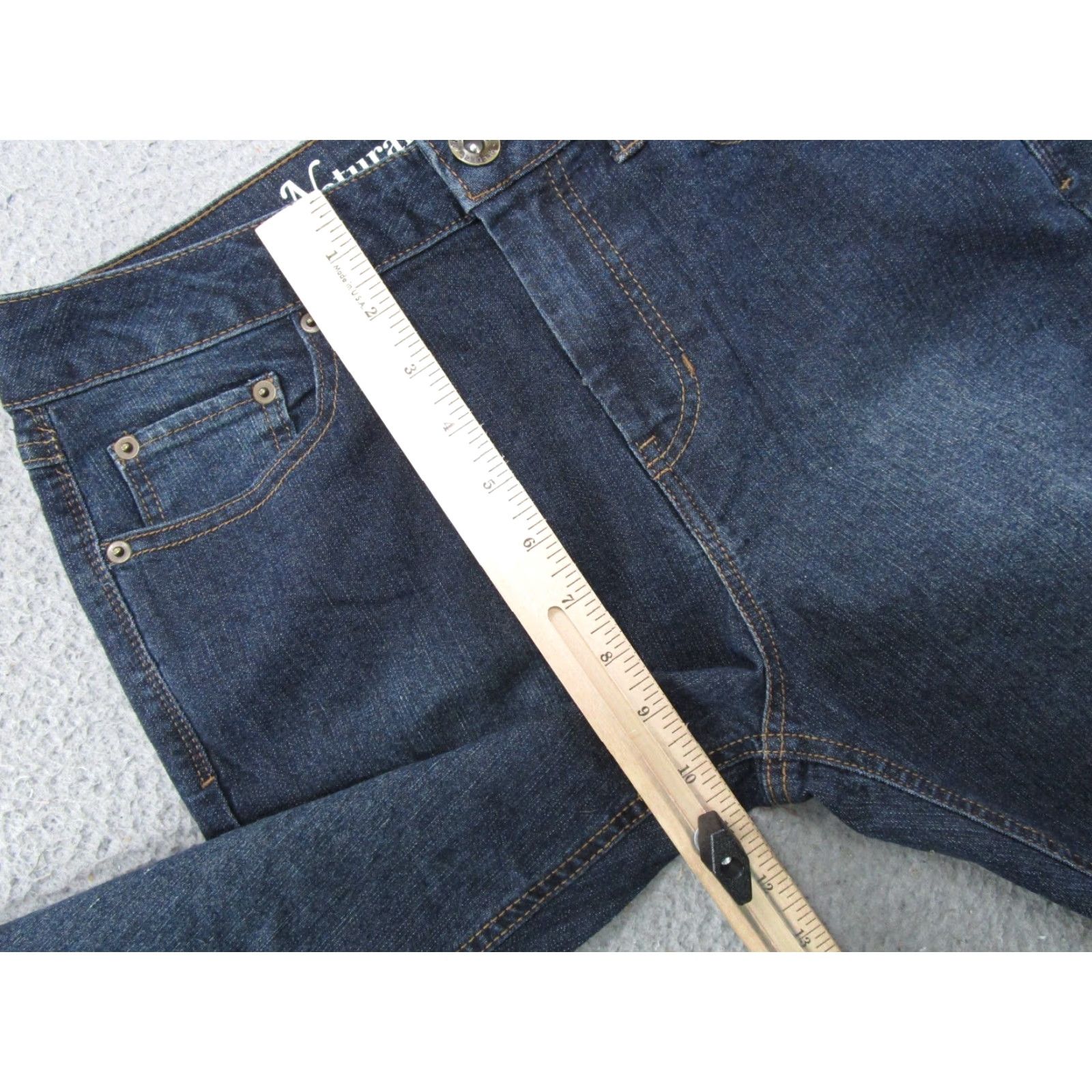 Vintage Natural Reflections Women's High Rise Skinny Dark Wash Stretch Jeans SZ 10A NEW Size 32" / US 10 / IT 46 - 7 Thumbnail