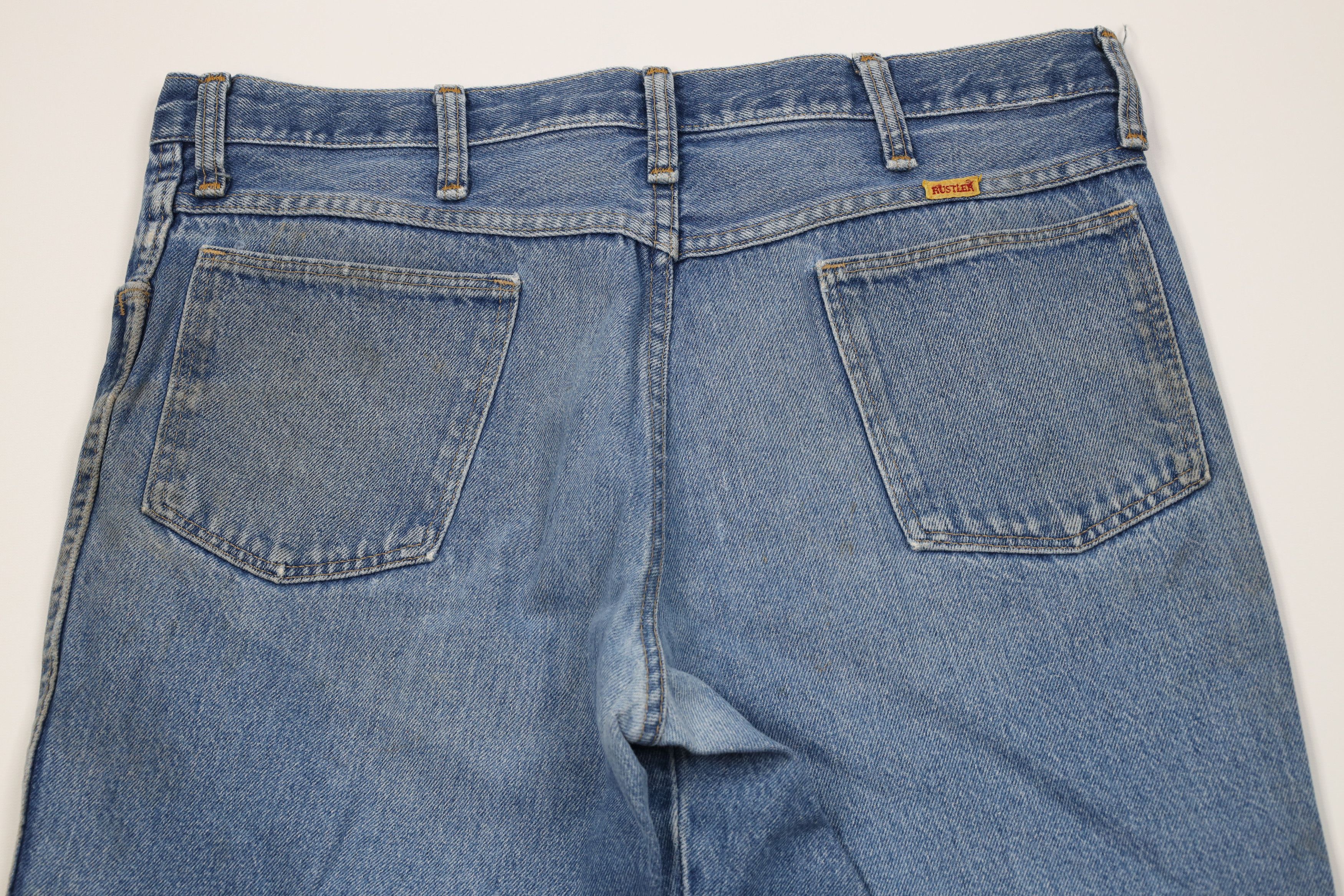 Vintage Vintage 70s Streetwear Straight Leg Denim Jeans Blue USA Size US 36 / EU 52 - 12 Thumbnail