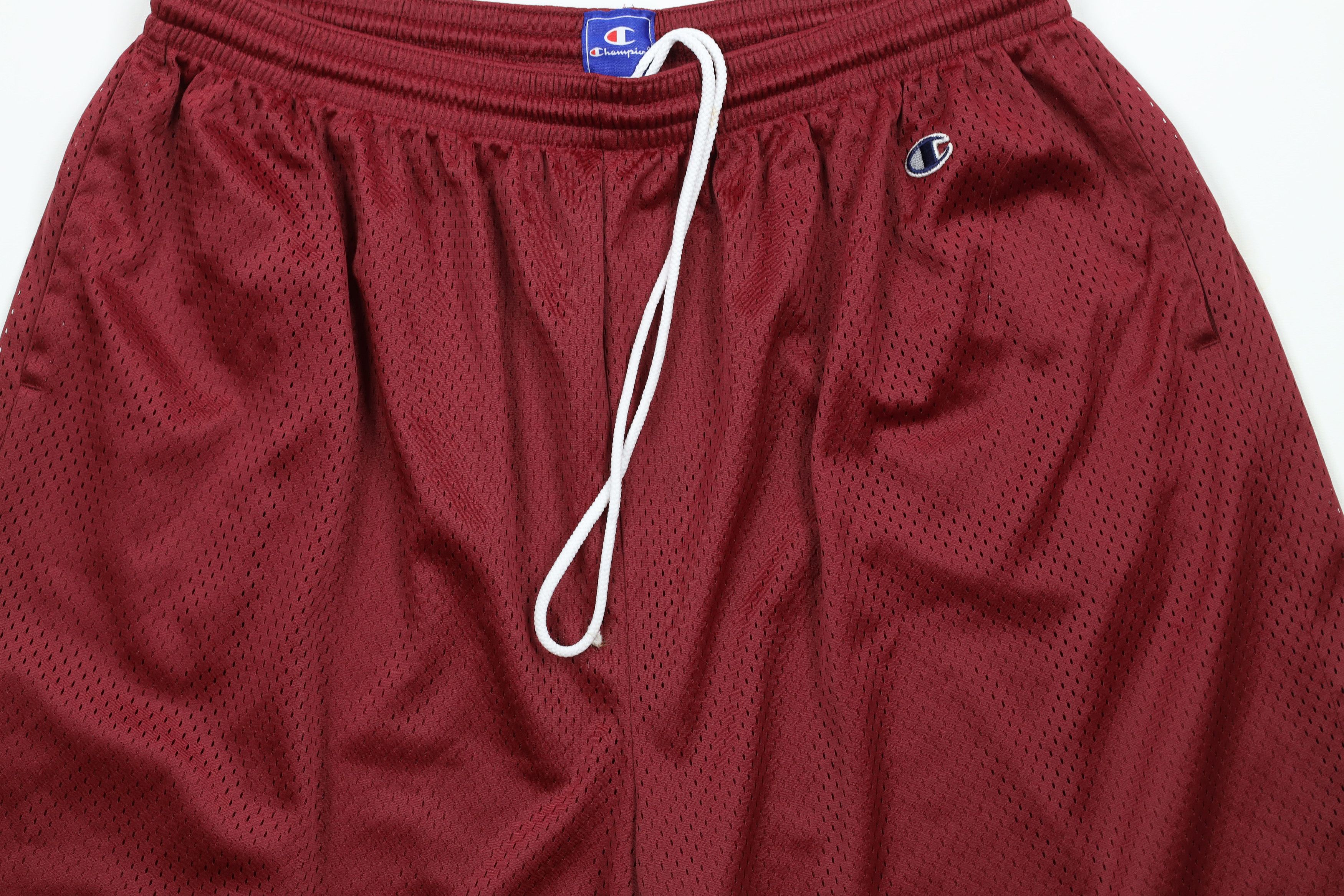 Champion Vintage Champion Logo Mesh Gym Basketball Shorts Red Size US 40 / EU 56 - 3 Thumbnail