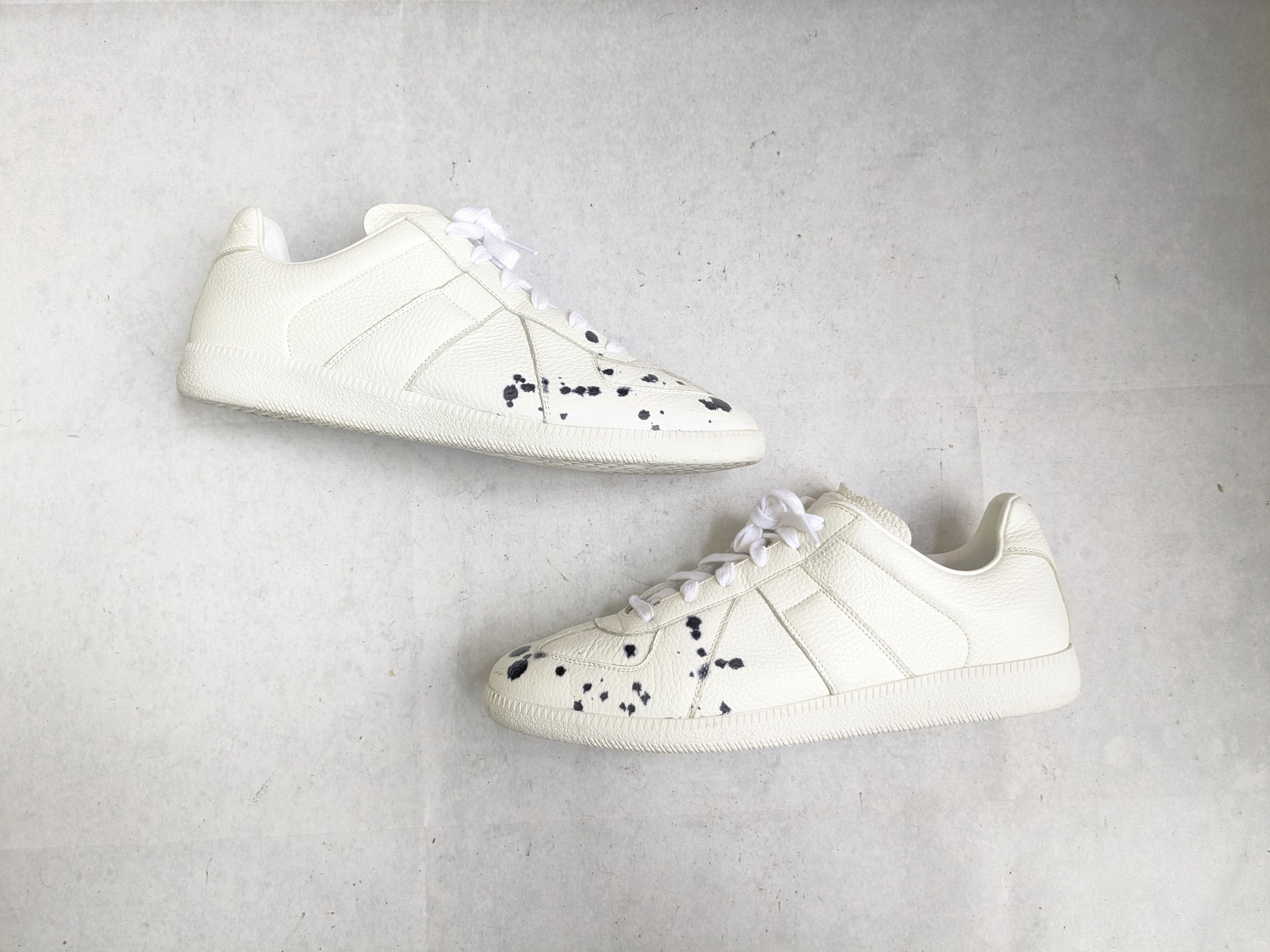Maison Margiela GAT Sneakers Paint Splatter White 11 44