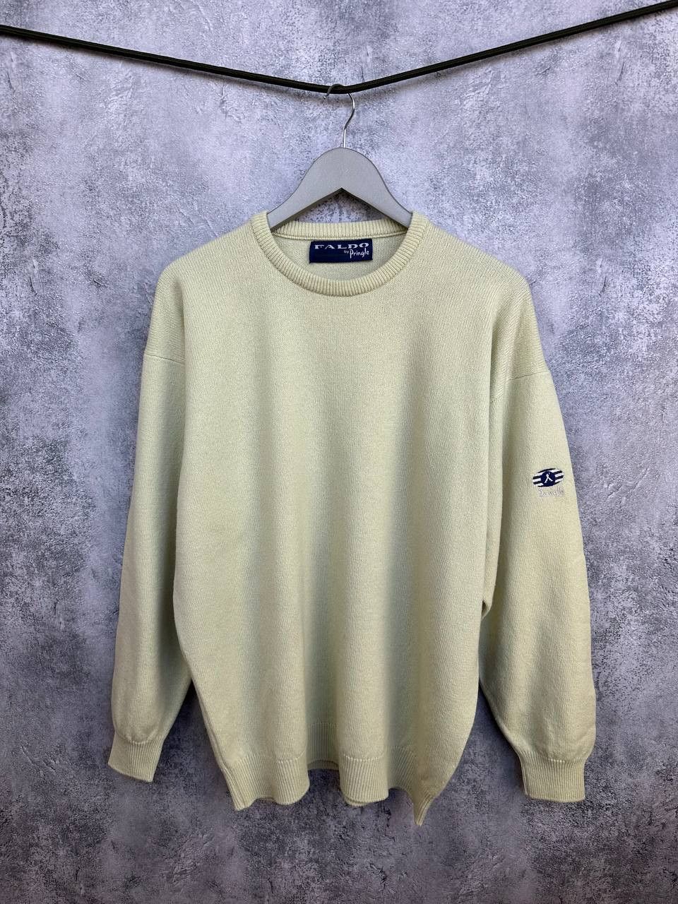 Faldo by Pringle of Scotland Crew Wool Sweater Lemon Jumper