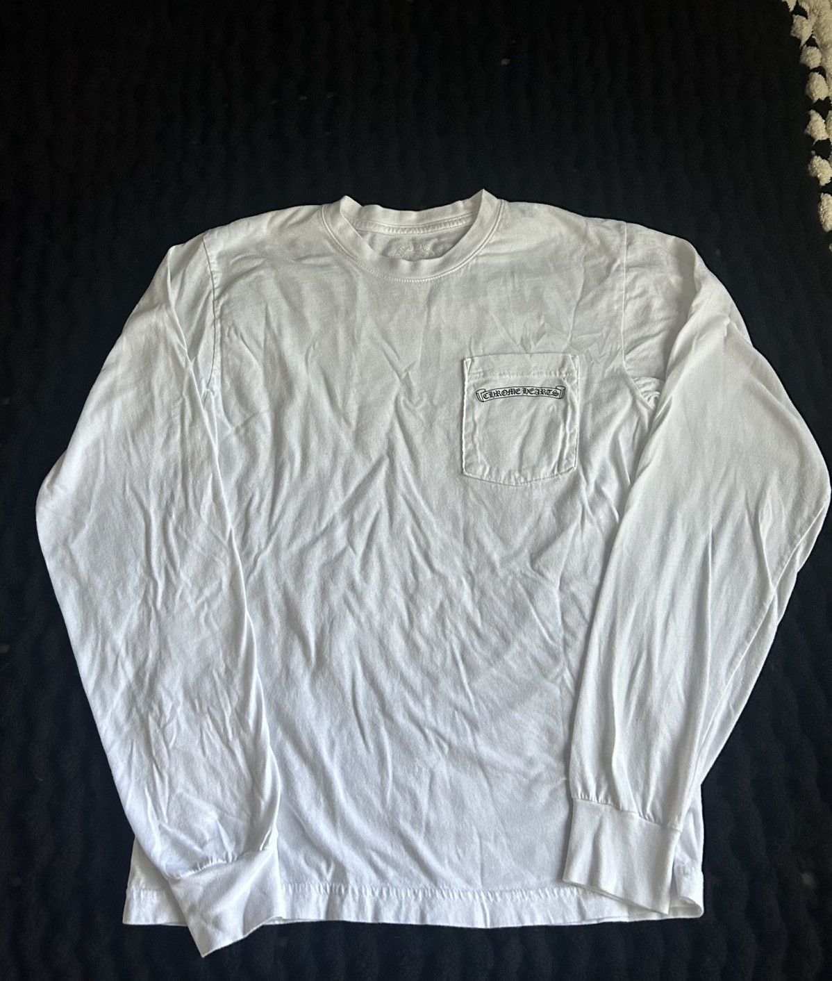 Chrome Hearts Chrome Hearts White Long Sleeve Shirt Size US M / EU 48-50 / 2 - 2 Thumbnail