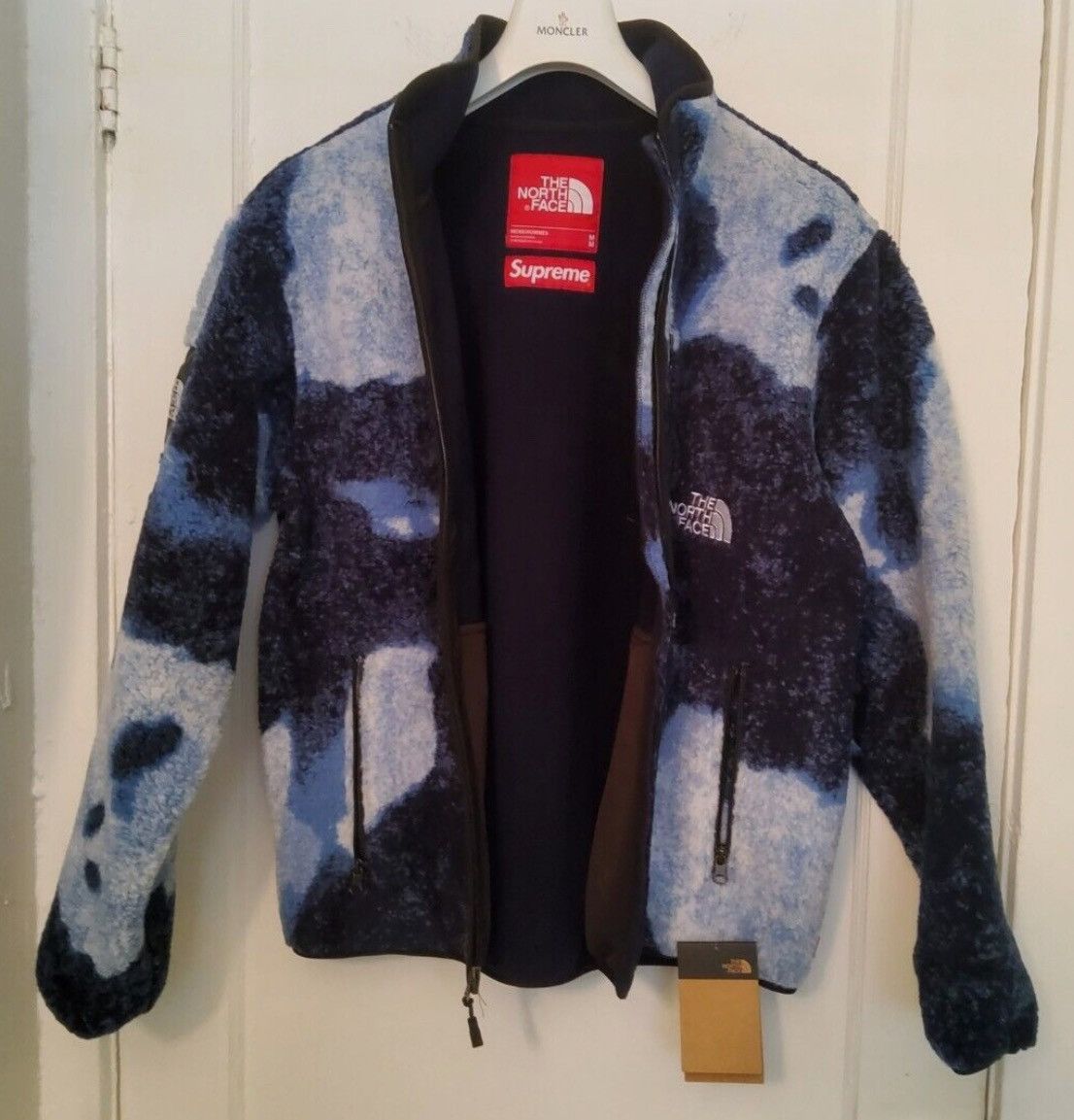 Supreme × The North Face Supreme x The North Face Denim Print Fleece Jacket Indigo Size US M / EU 48-50 / 2 - 6 Thumbnail