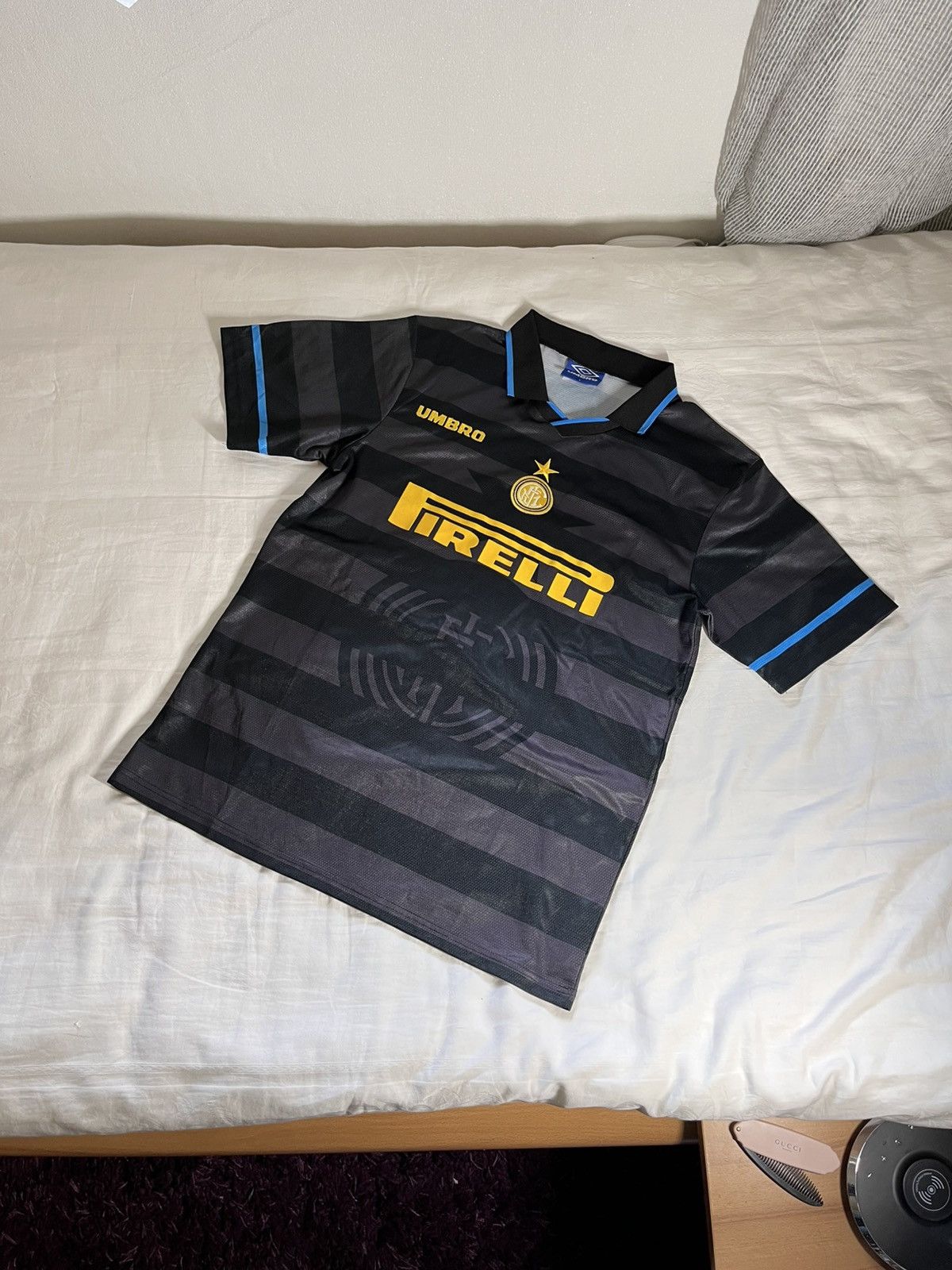 Umbro Vintage Inter Milano Jersey Rap Y2k Rare Swag Size US L / EU 52-54 / 3 - 2 Thumbnail
