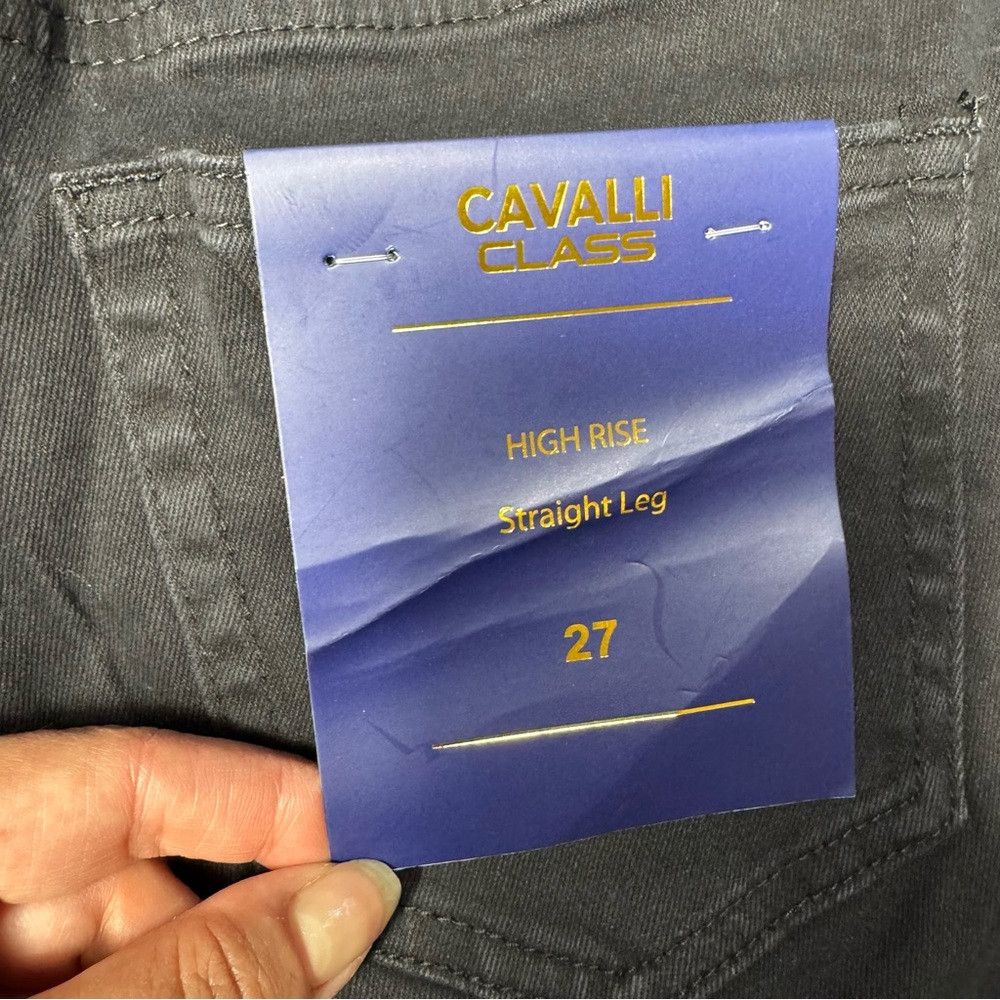 Roberto Cavalli NWT New $250 Roberto Cavalli Class High Rise Straight Leg C Size 27" / US 4 / IT 40 - 9 Thumbnail