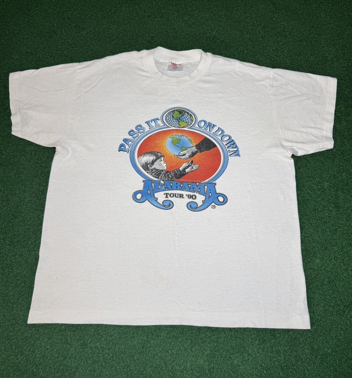 Vintage Alabama Pass It On Down RARE Concert Tour T Shirt