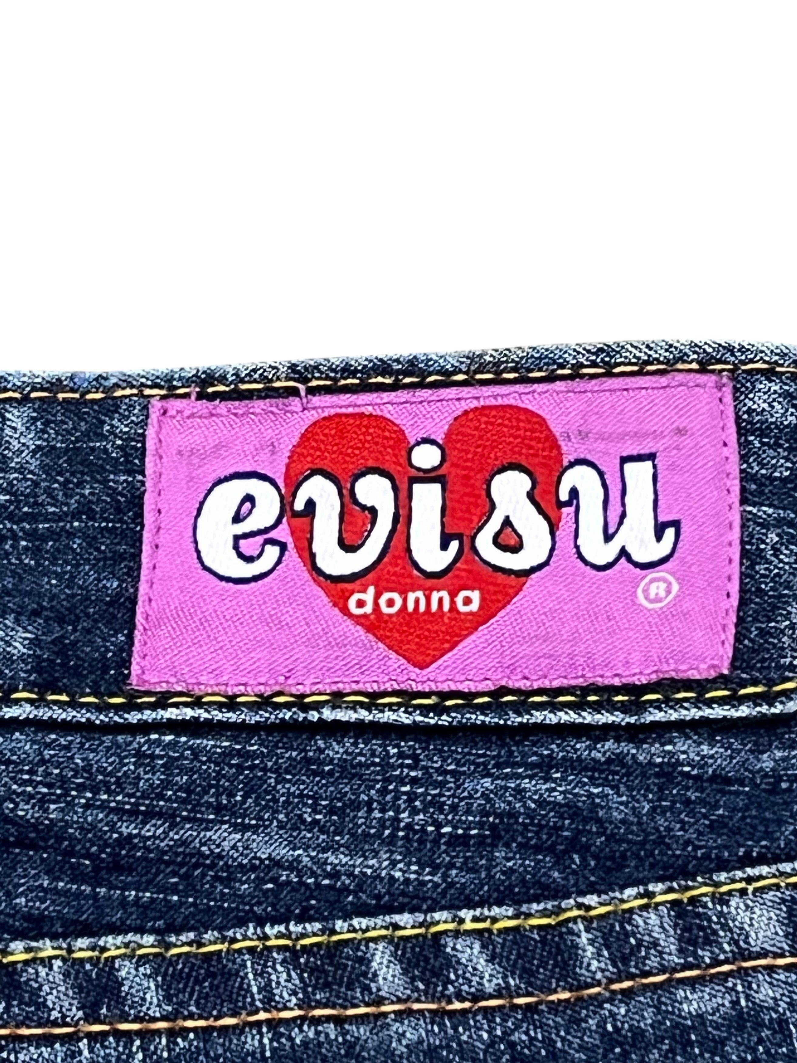 Evisu Vintage EVISU DONNA Denim Hot Pants Shorts Size 28" / US 6 / IT 42 - 6 Thumbnail