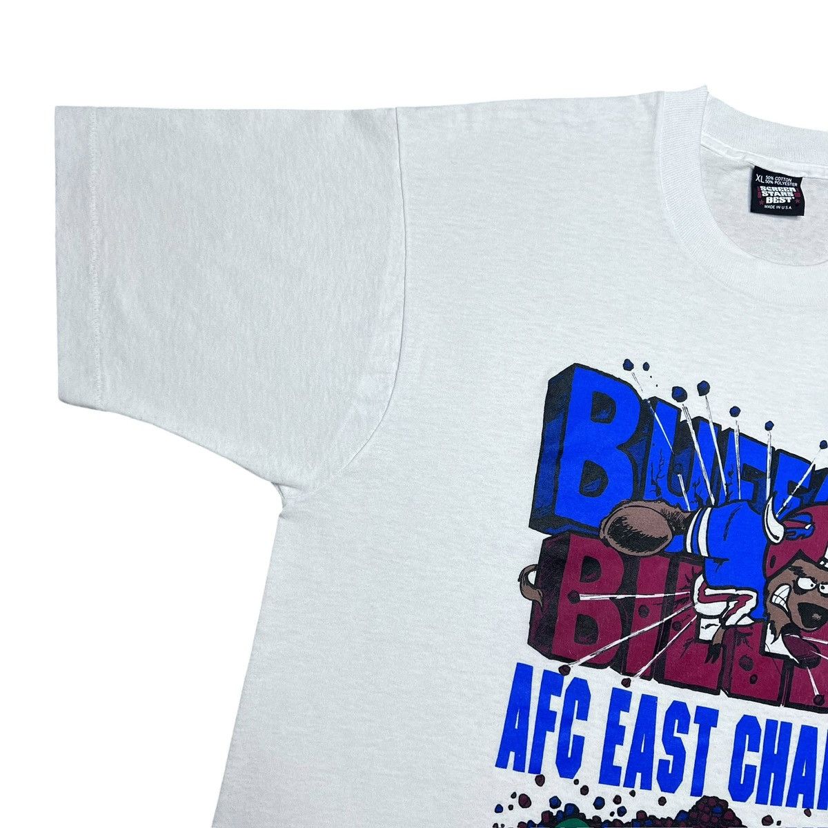 NFL Vintage 1990 NFL Buffalo Bills AFC East Champions T-Shirt Size US XL / EU 56 / 4 - 6 Thumbnail