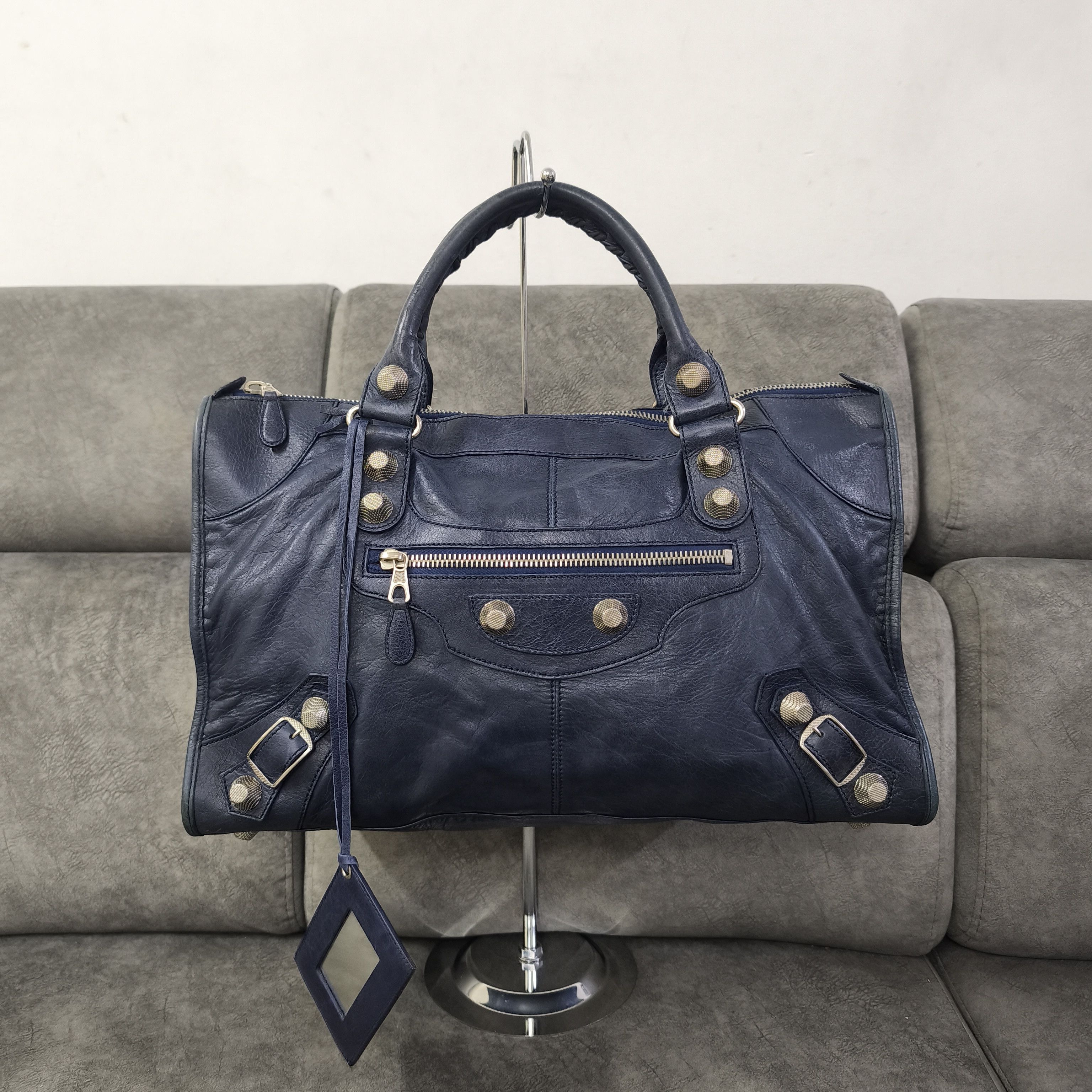 Balenciaga 2000s - Work City Motorcycle Bag Lambskin