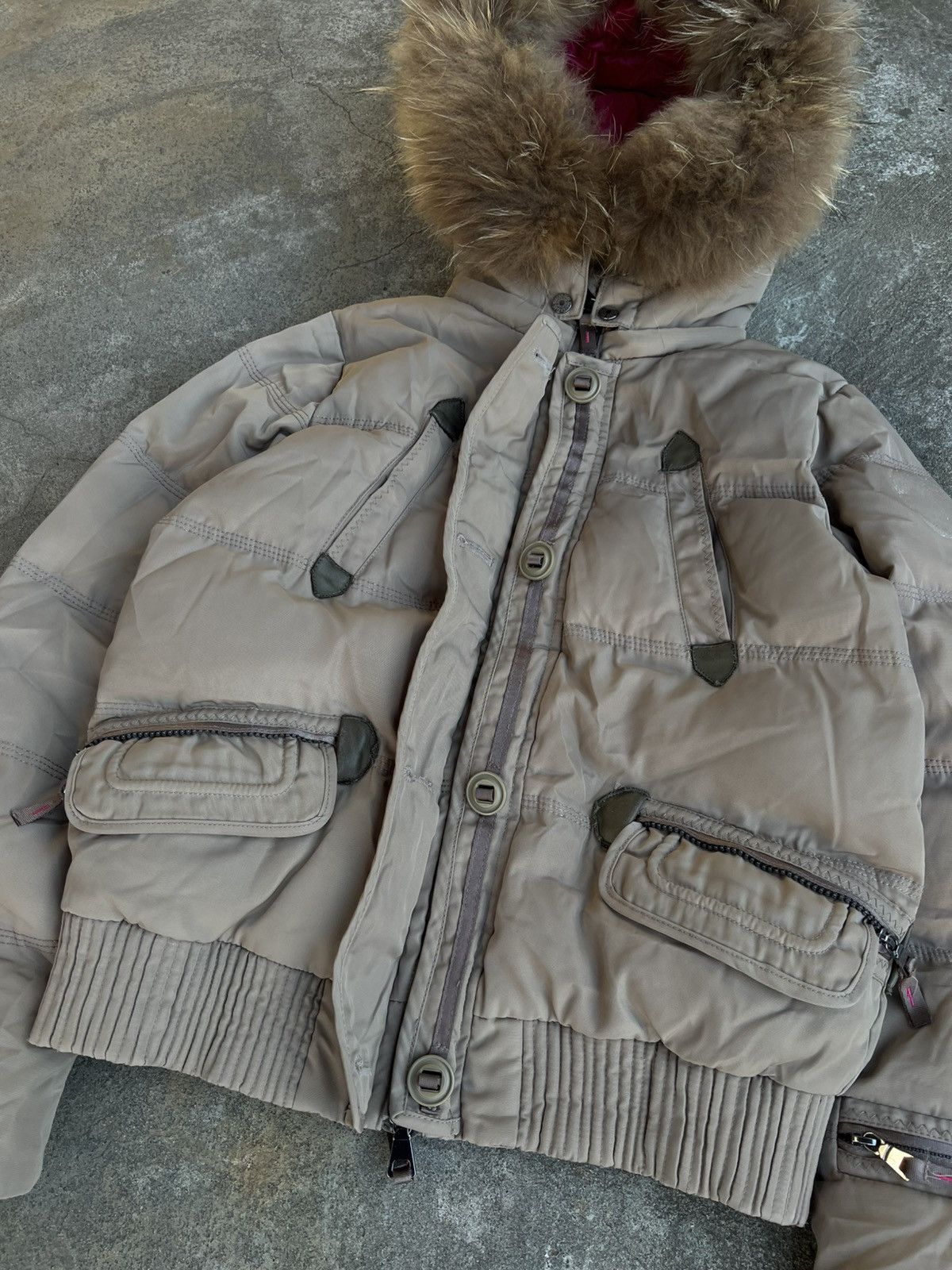 Abercrombie & Fitch Hysteric Glamour If Six Was Nine Faux Fur Jacket LGB Typ Y2k Size S / US 4 / IT 40 - 5 Thumbnail