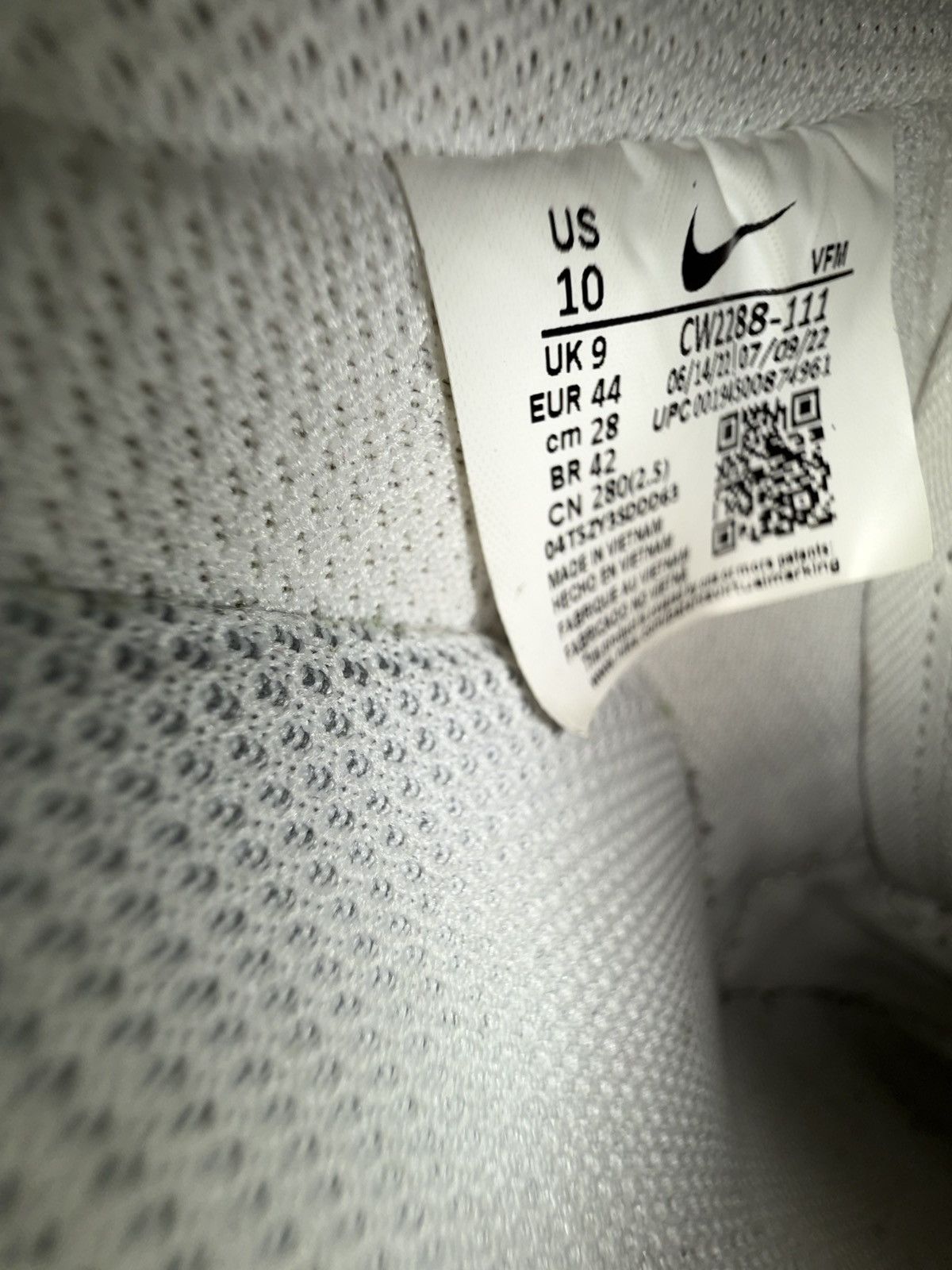Nike Nike Air Force 1 ‘07 Low, White AF1, size 10, EXC in OG Box! Size US 10 / EU 43 - 18 Thumbnail