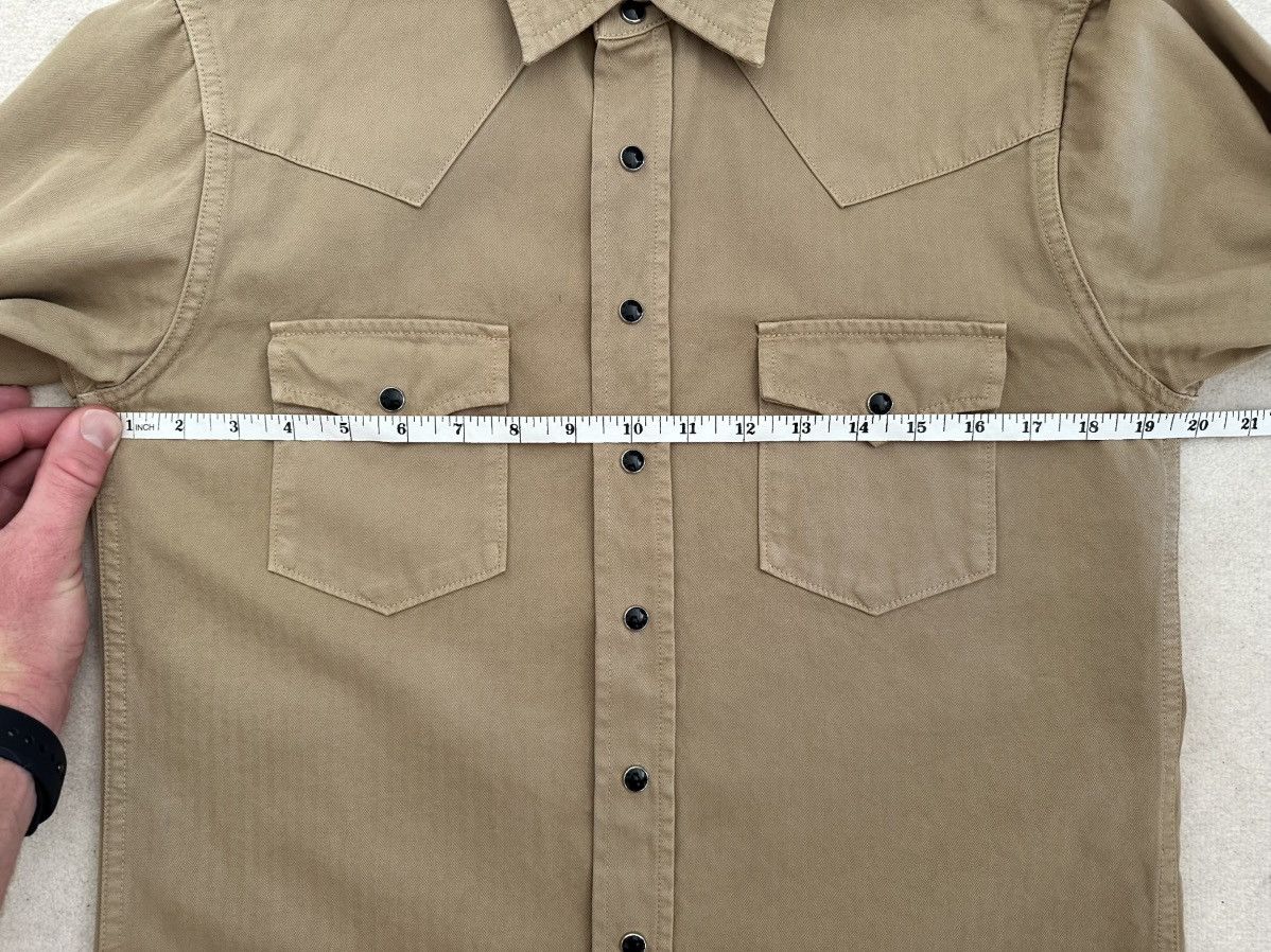 Saint Laurent Paris Saint Laurent western stonewashed denim shirt tan S Size US S / EU 44-46 / 1 - 7 Thumbnail