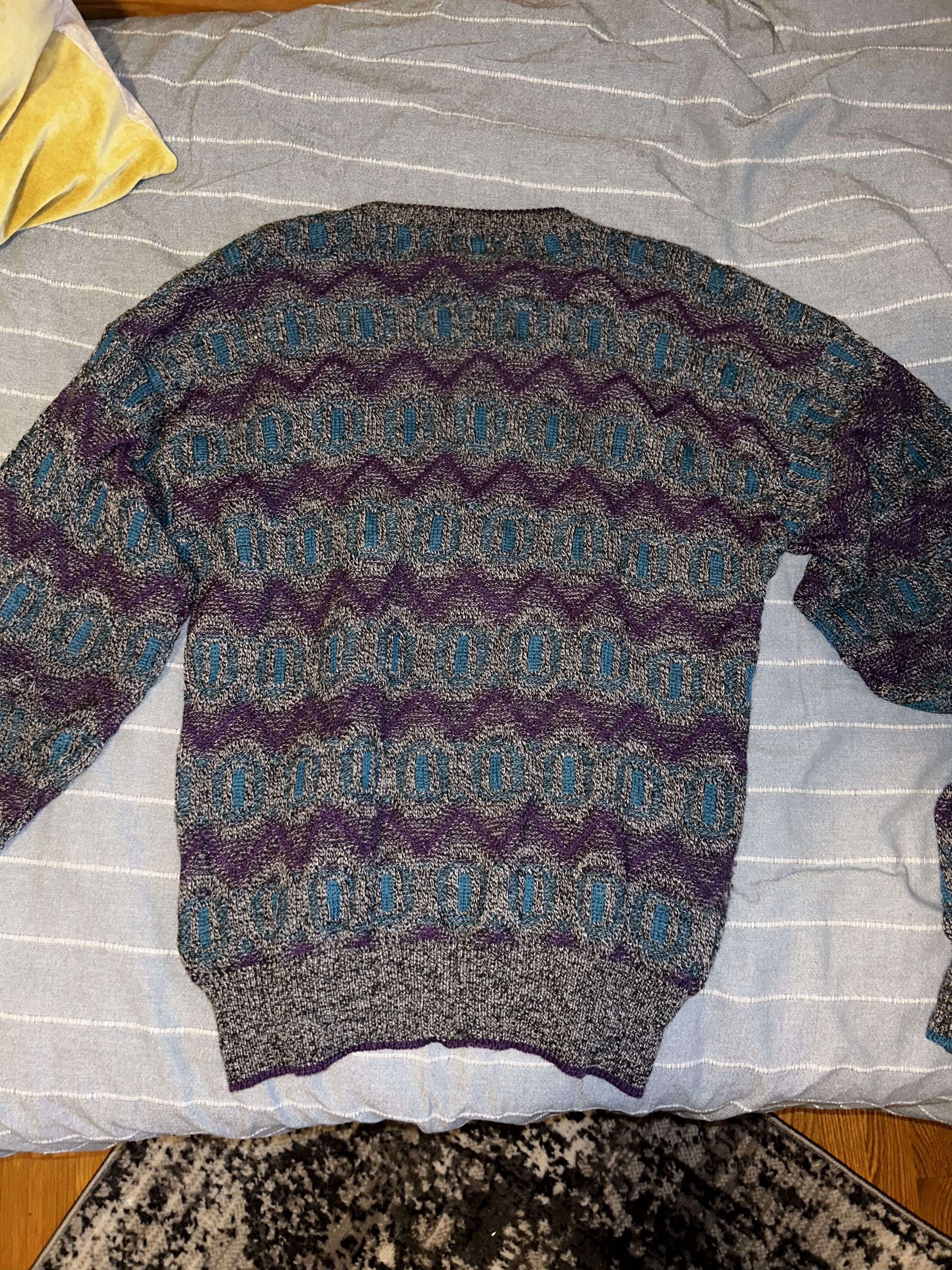 Colours × Vintage Vintage Colours Knit Sweater Size US XL / EU 56 / 4 - 3 Thumbnail