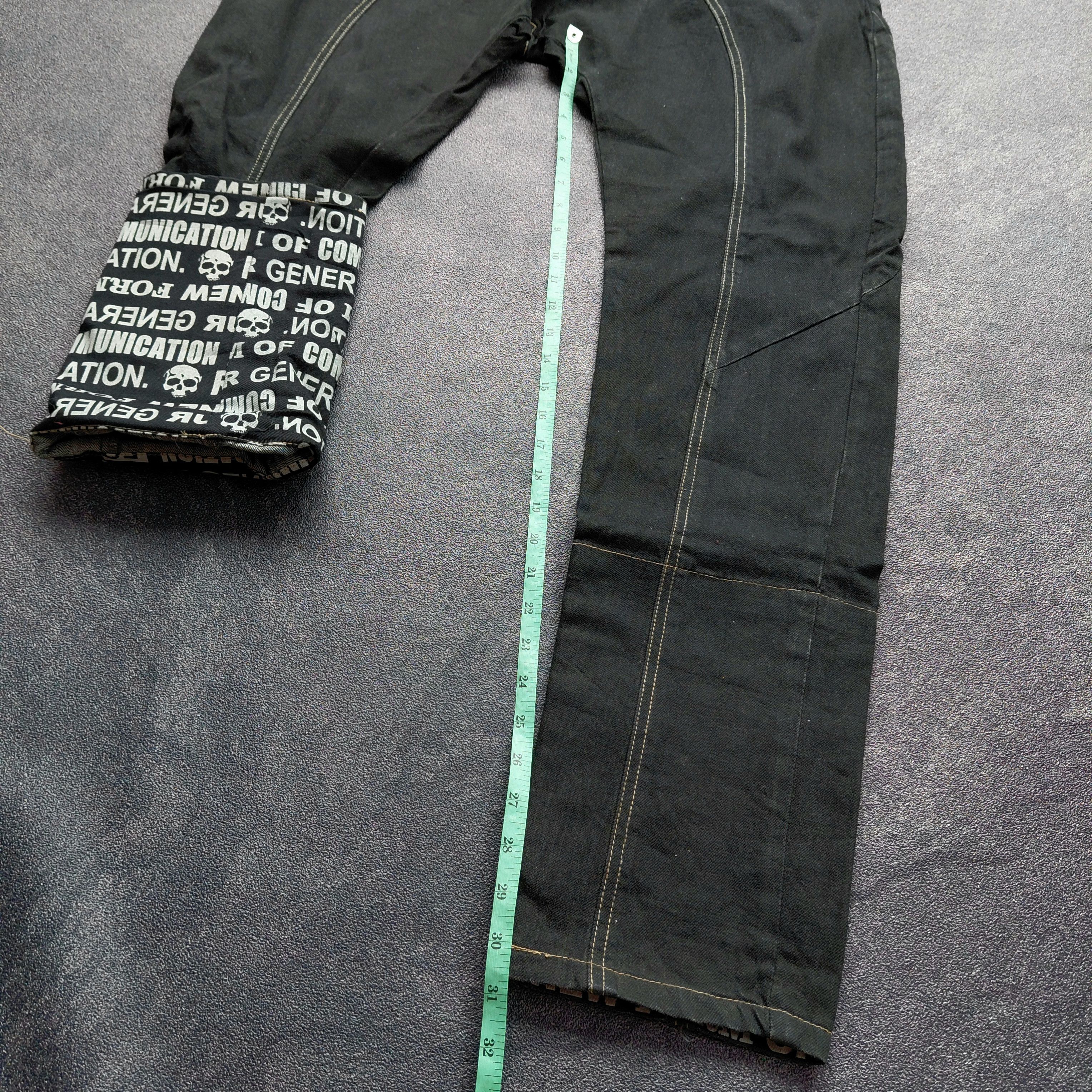 PPFM PPFM Printed Iner Leg Curve Denin Pants Size US 32 / EU 48 - 10 Thumbnail