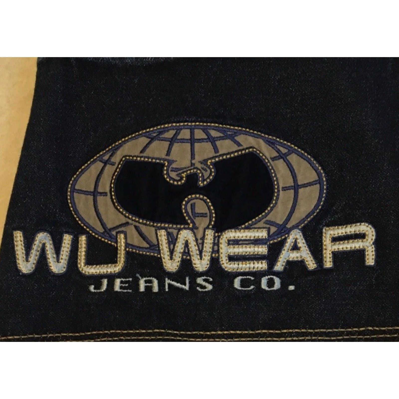 Vintage VINTAGE Wu Wear 90s Denim Jeans Baggy 40/31 Blue Hip Hop NYC Rap Distressed Relaxed Men's Jeans Size US 40 / EU 56 - 3 Thumbnail